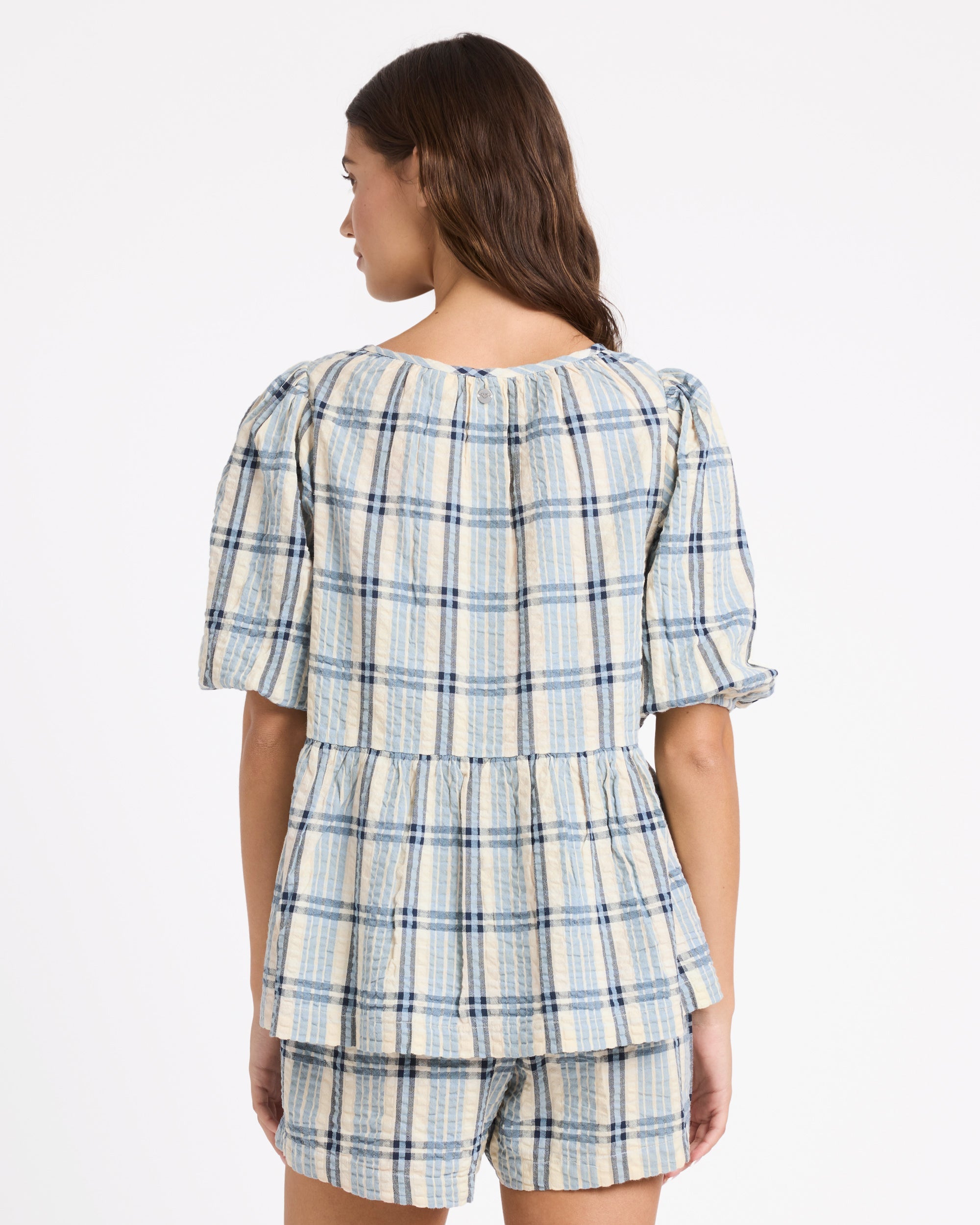 Womens Dyland Check Blouse