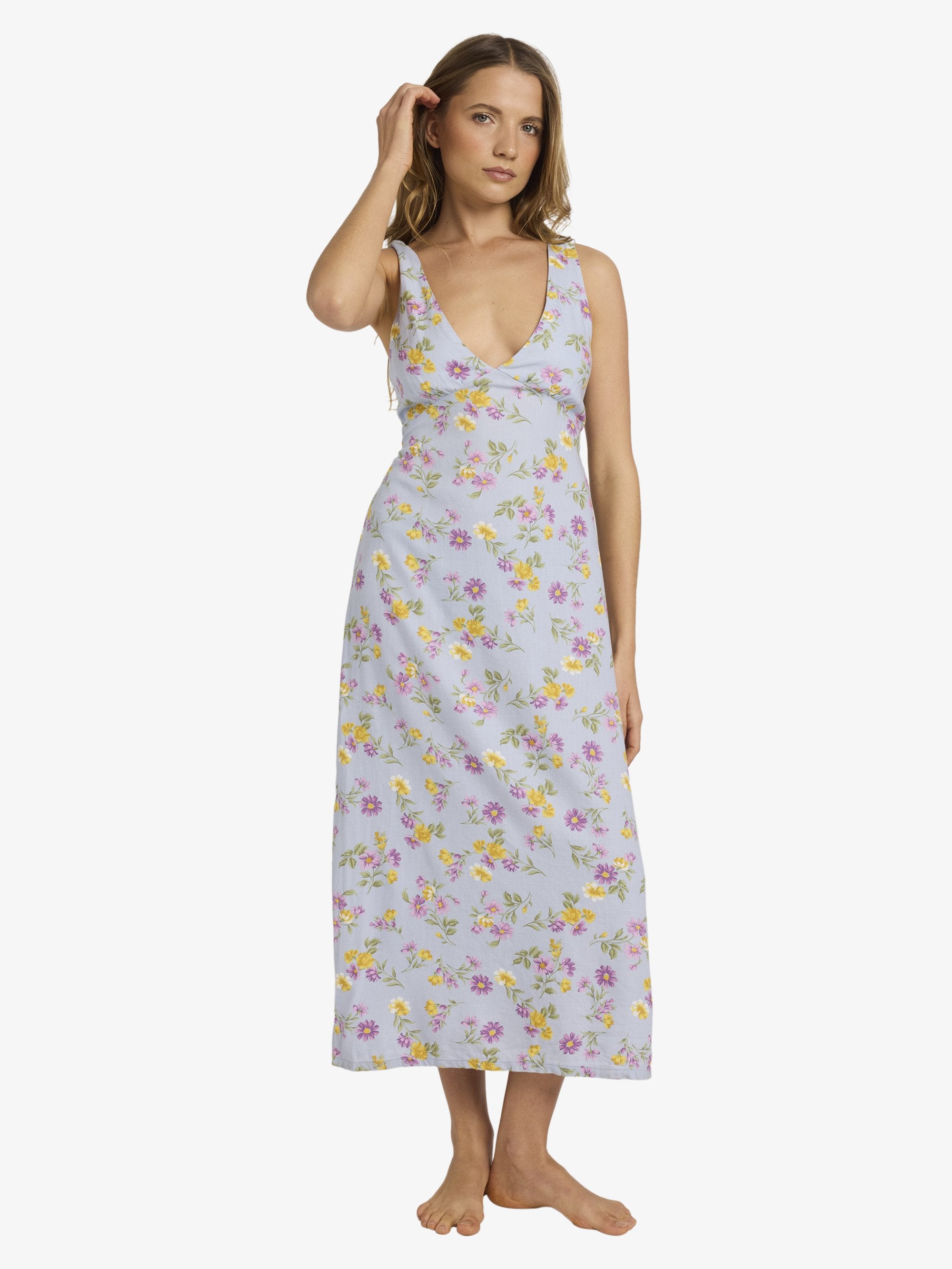 Womens Wild Flower Midi Dress