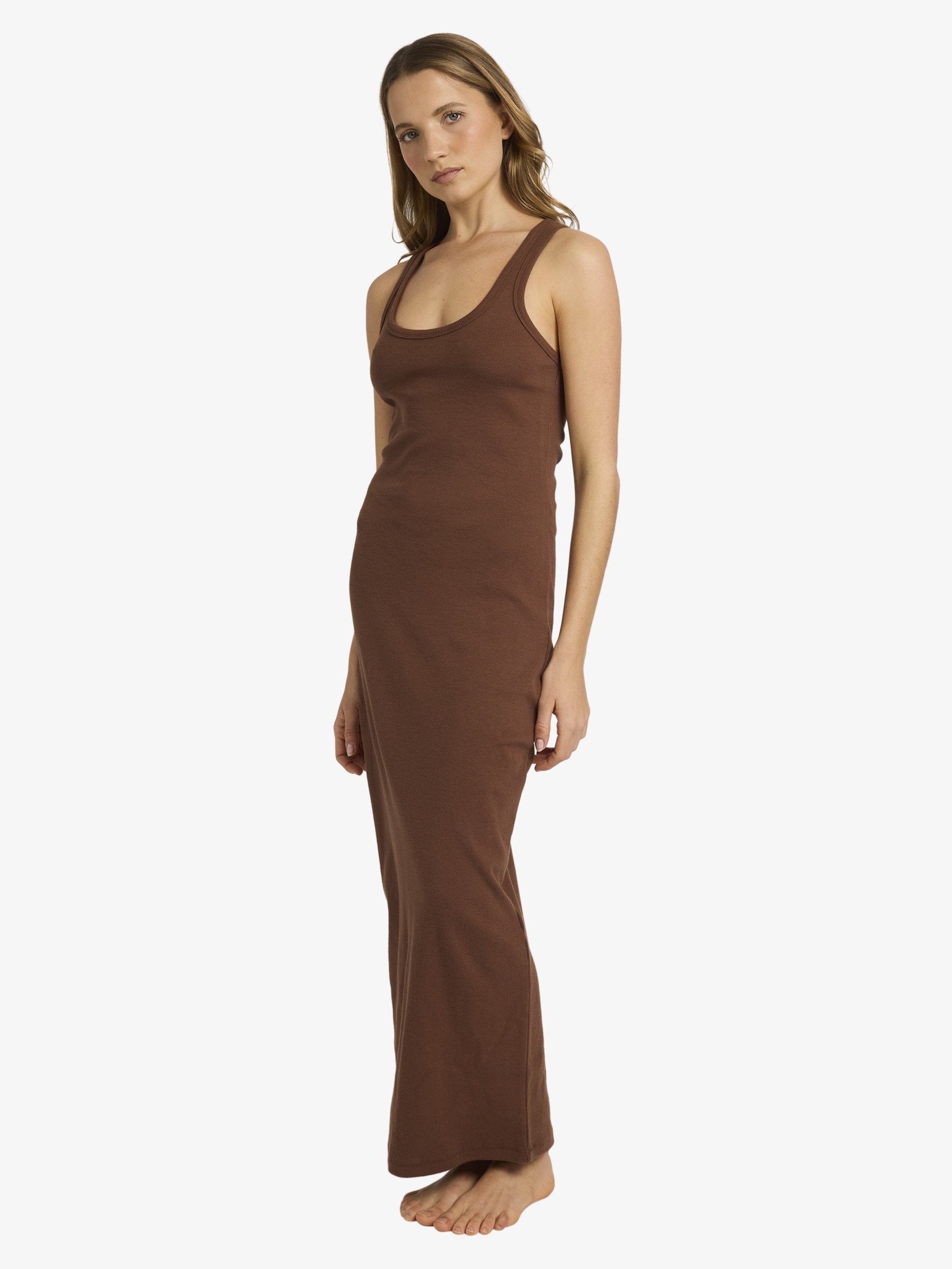 Womens Base Rib Maxi Dress