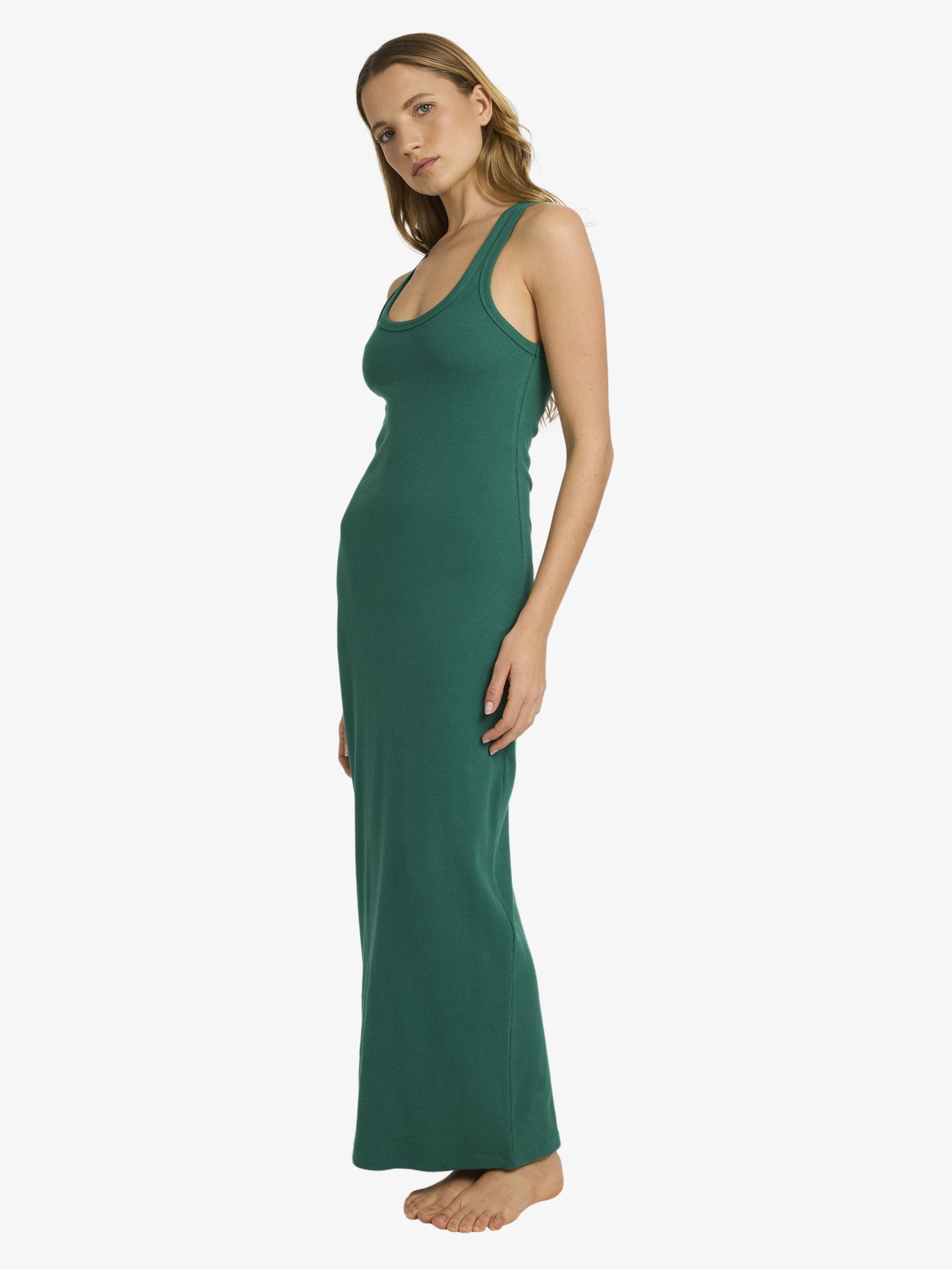 Womens Base Rib Maxi Dress