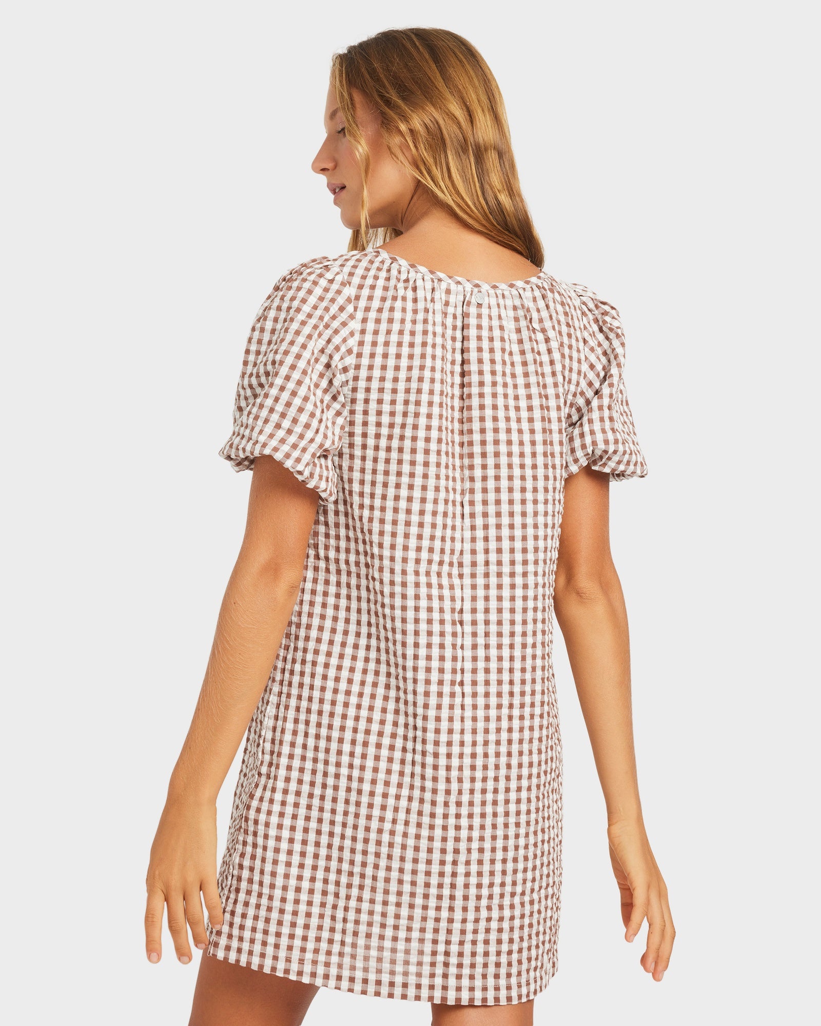 Womens Delilah Check Mini Dress