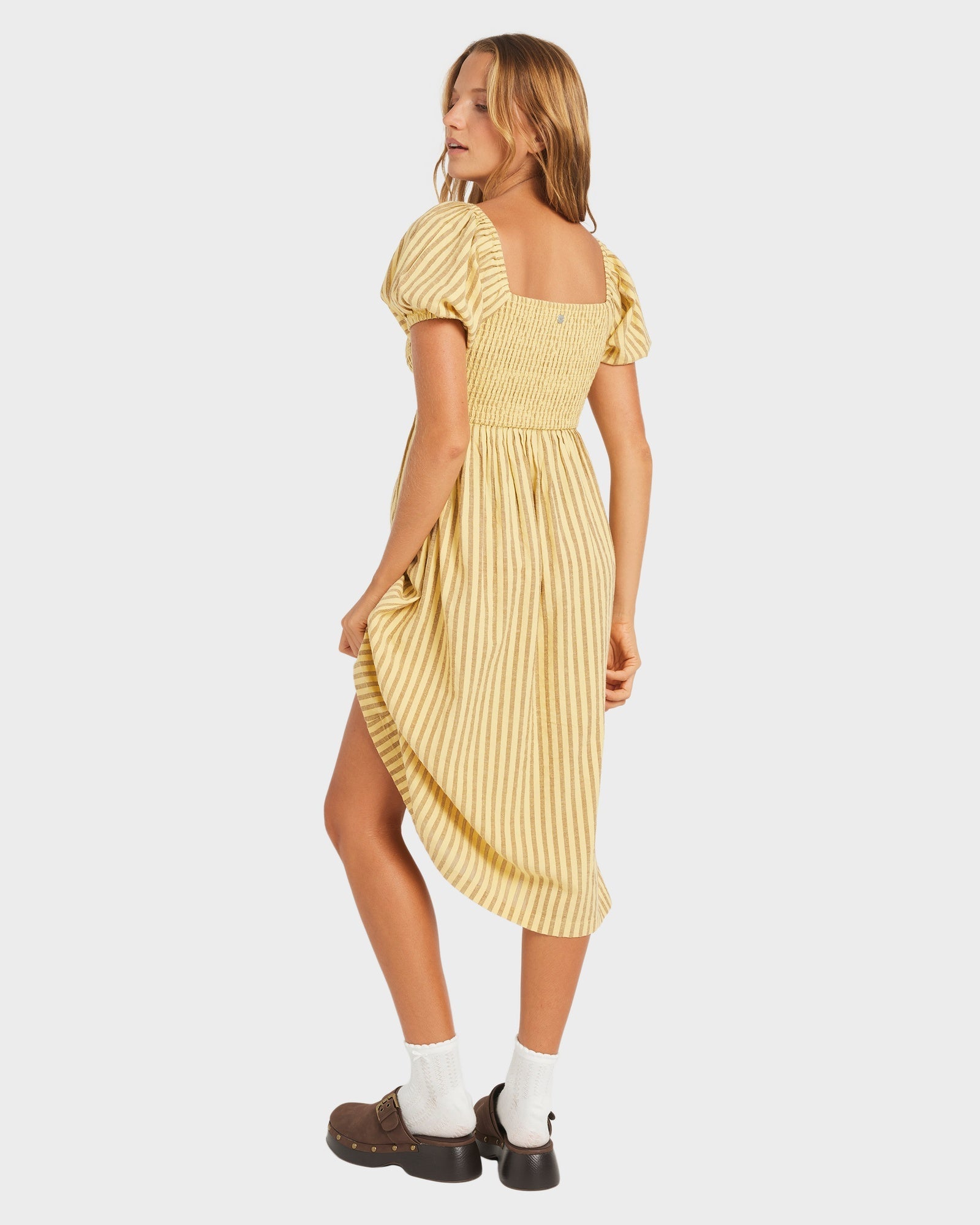 Womens Mercado Stripe Midi Dress