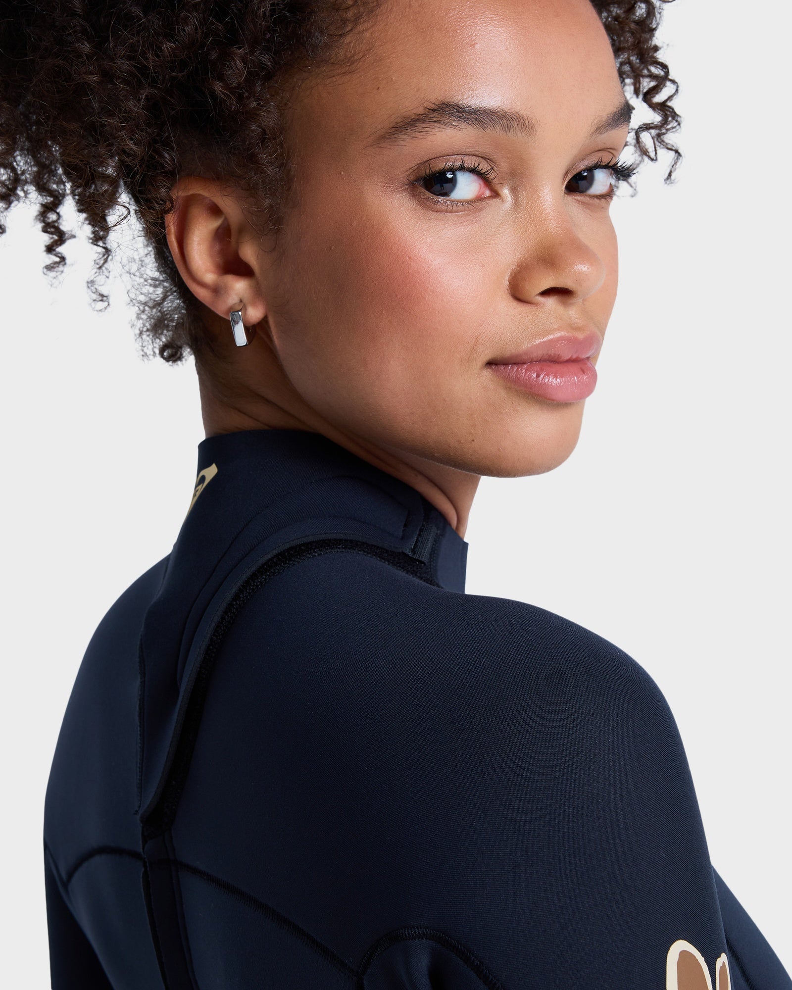 Womens 2mm Swell Back Zip Natural Long Sleeve Springsuit