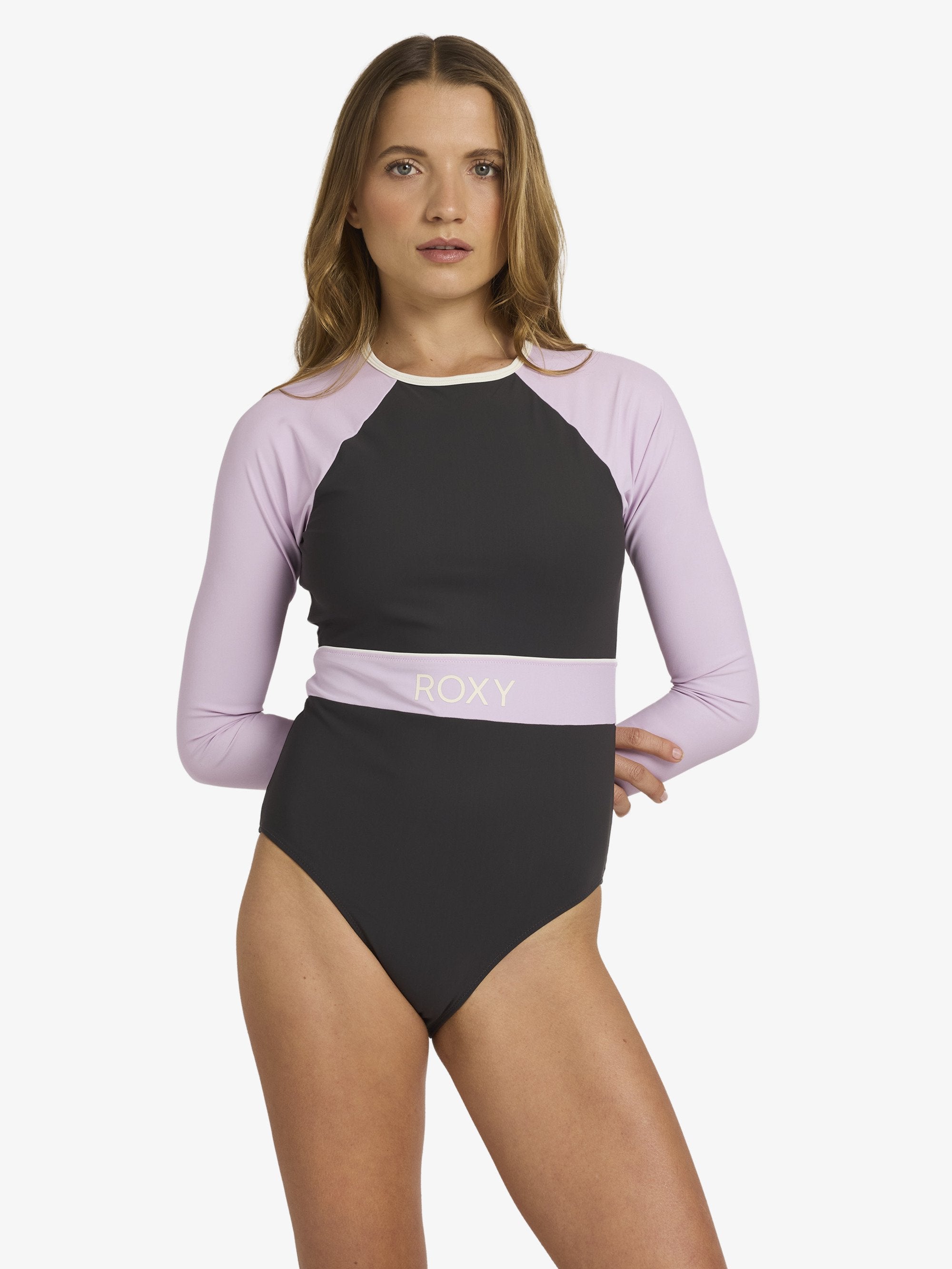 Womens Roxy Active Long Sleeve One Piece