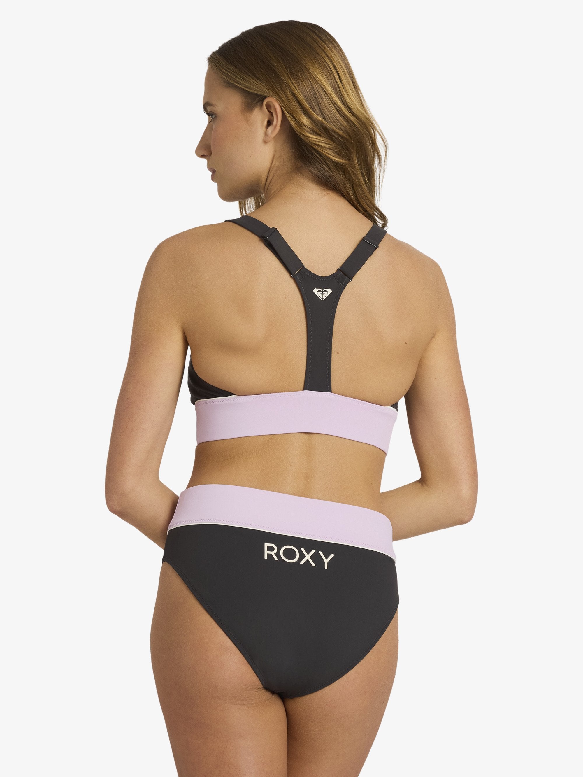 Womens Roxy Active C Block Bikini Top