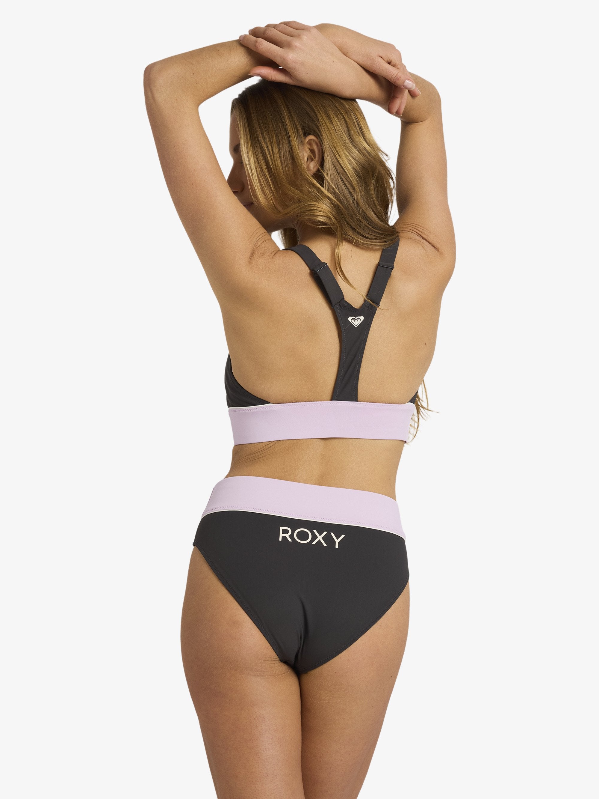 Womens Roxy Active C Block High Waist Bikini Bottom