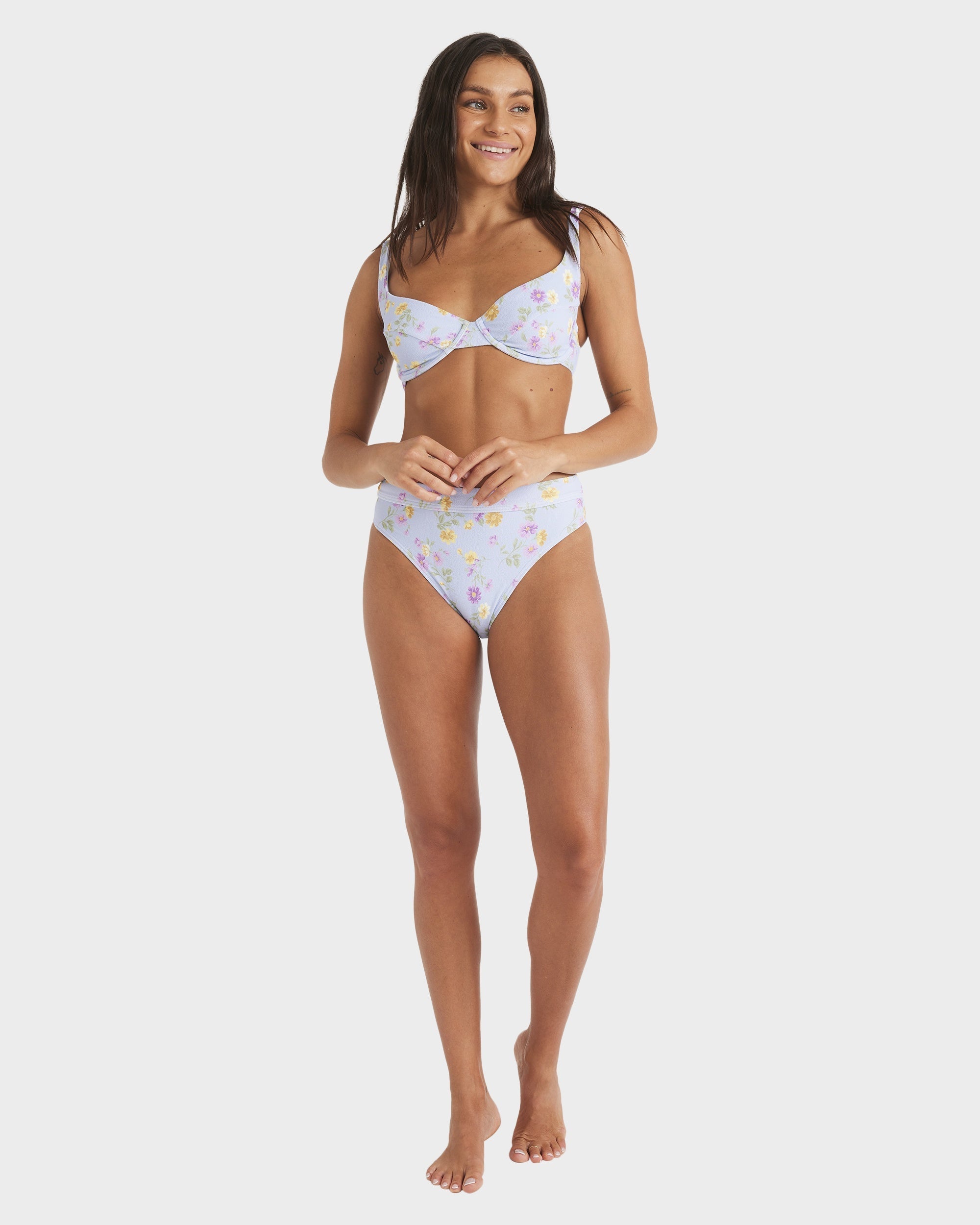 Womens Wildflower Mid Bikini Bottom