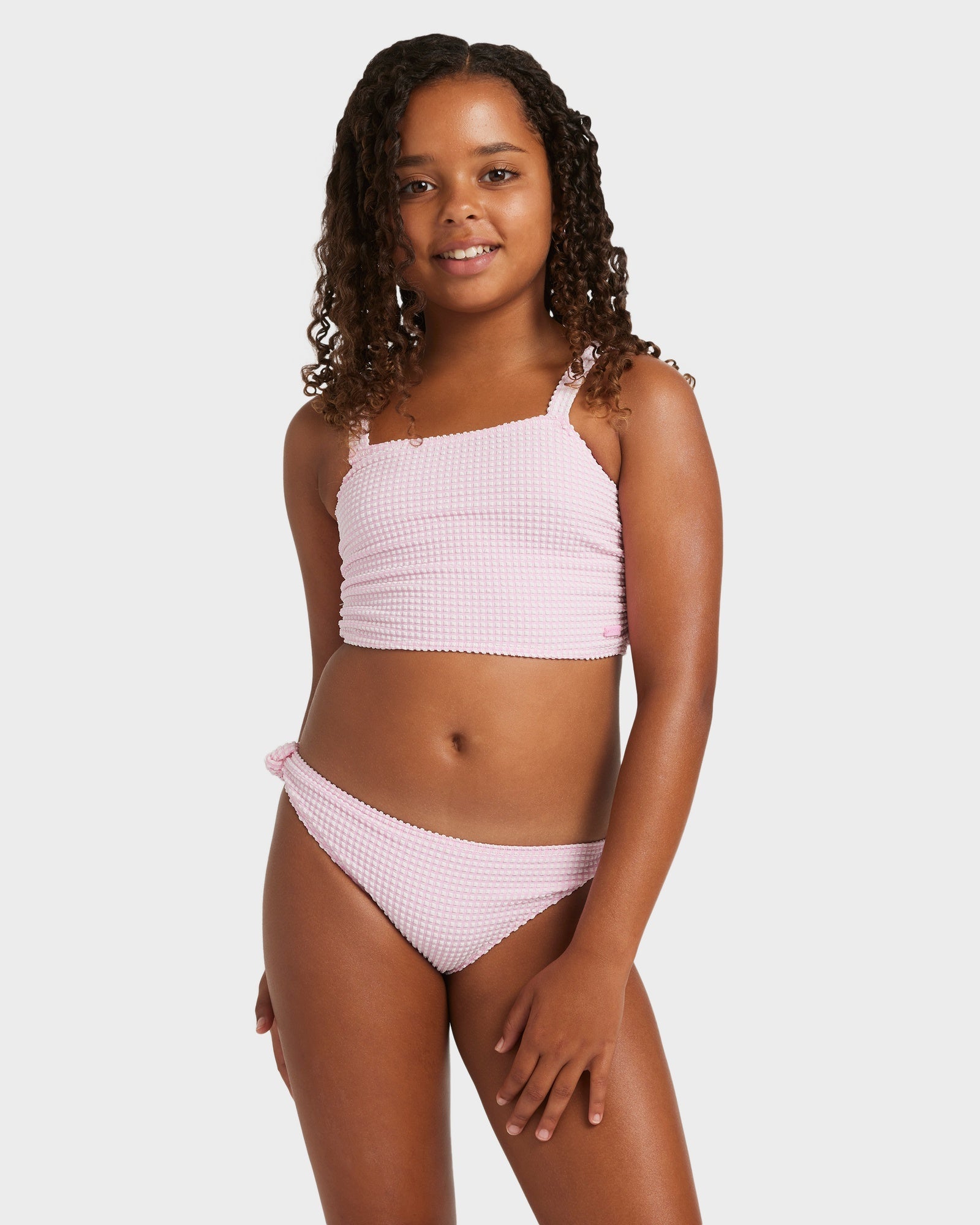 Girls 8-16 Daisy Check Crop Two Piece – Bonbon – Roxy Australia