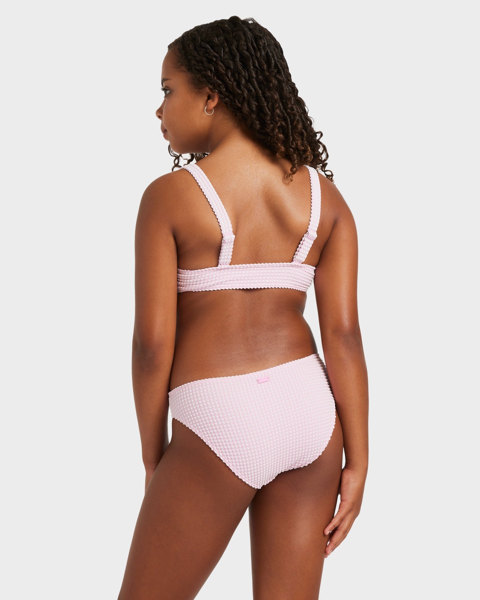 Girls 8-16 Daisy Check Bralette Two Piece