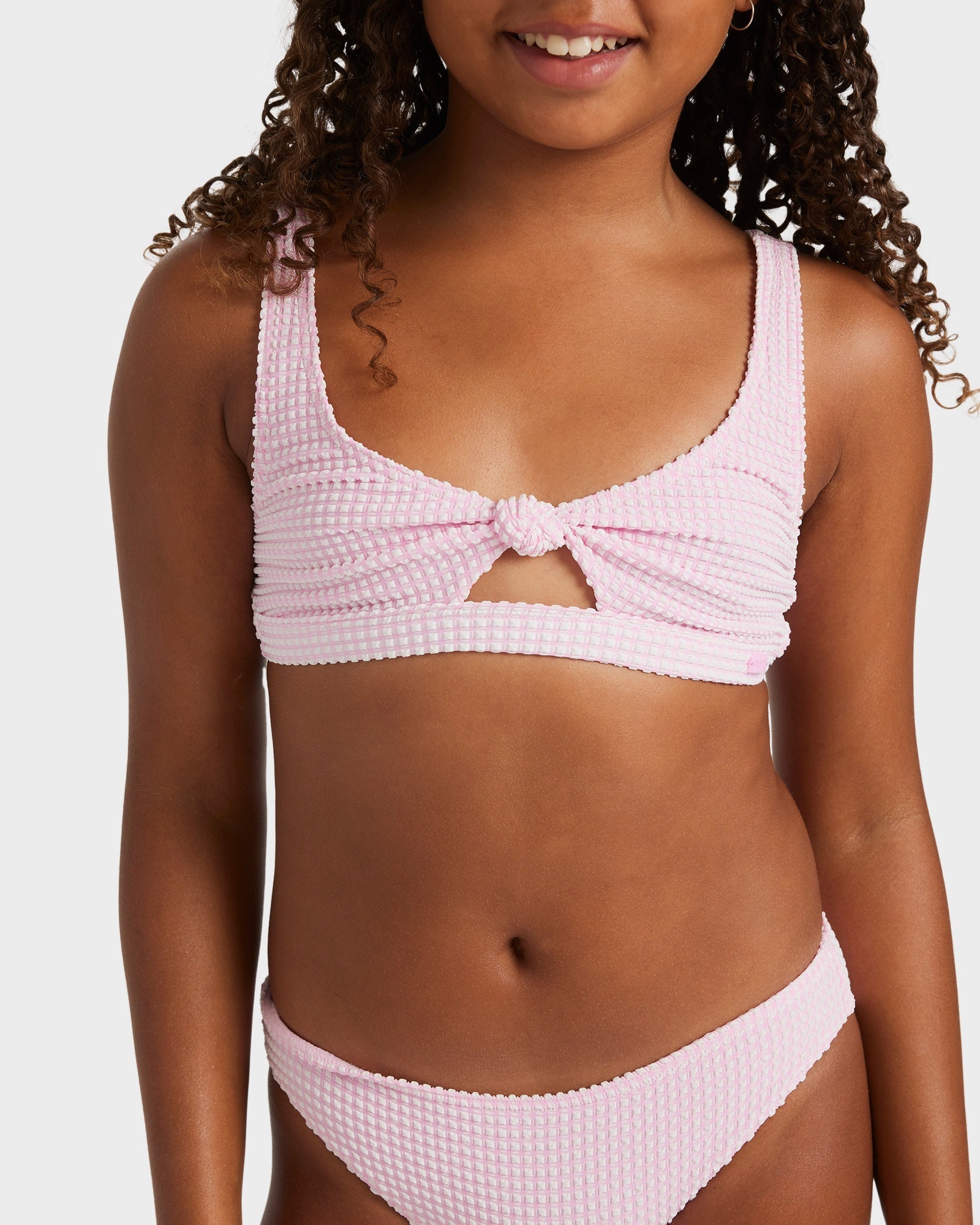 Girls 8-16 Daisy Check Bralette Two Piece
