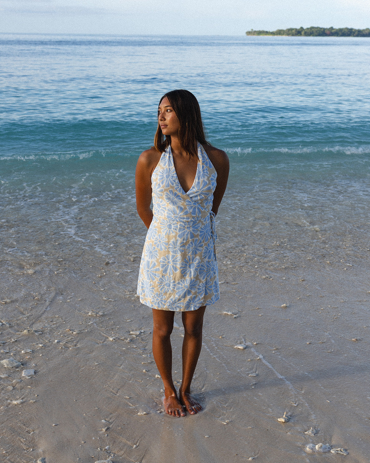 Womens Daisy Haze Vista Wrap Dress – Windsurfer – Roxy Australia