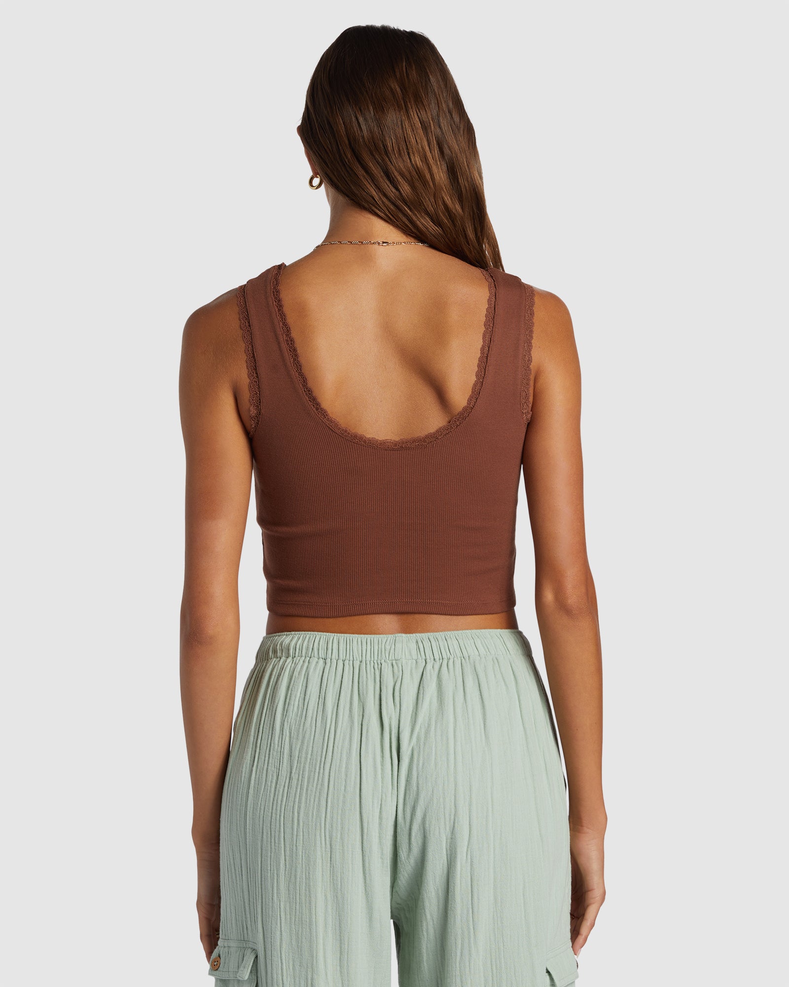 Womens Roxy Vintage Cropped Vest Top