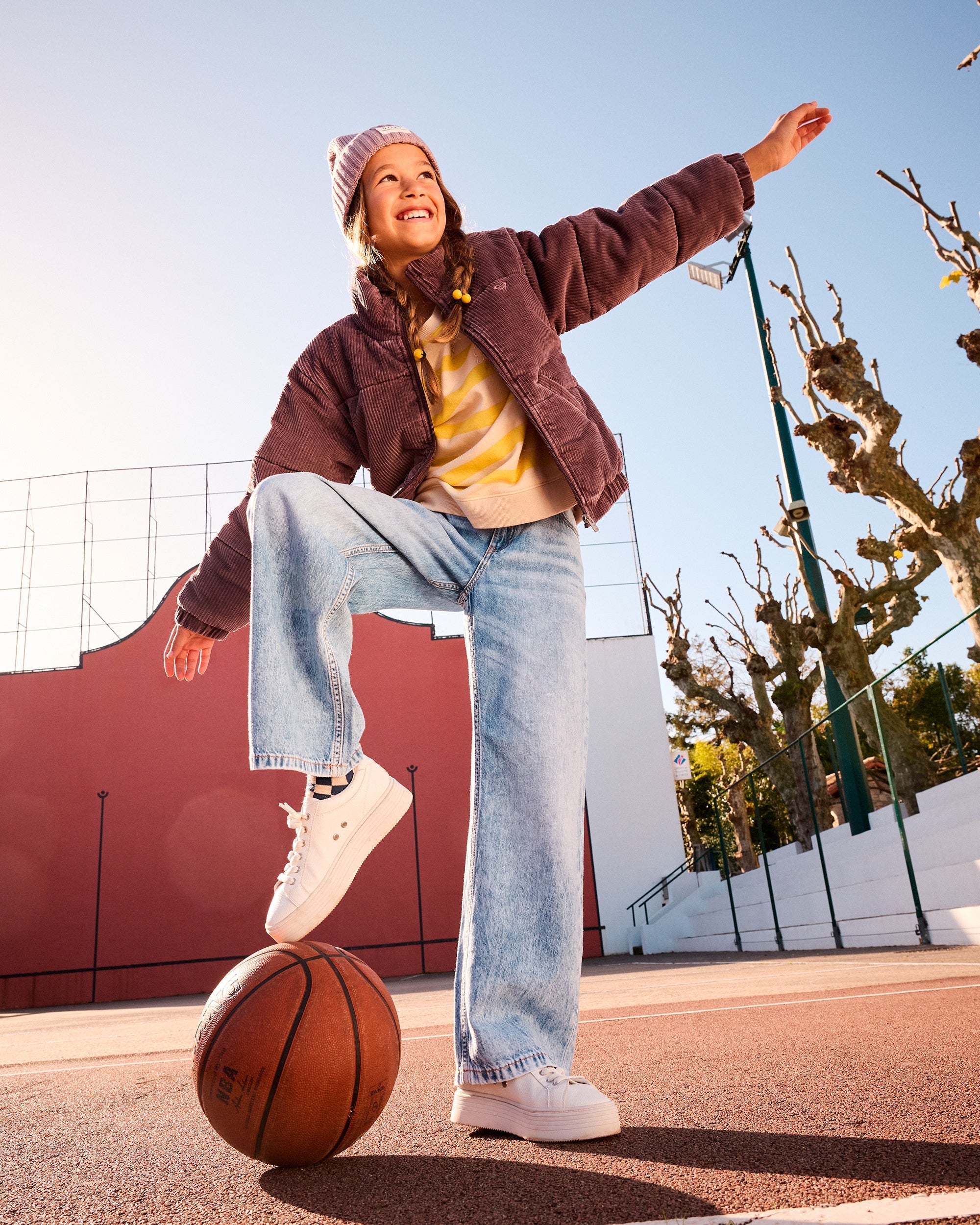 Girls 8-16 Milla Wide Mid Leg RG Denim Jeans