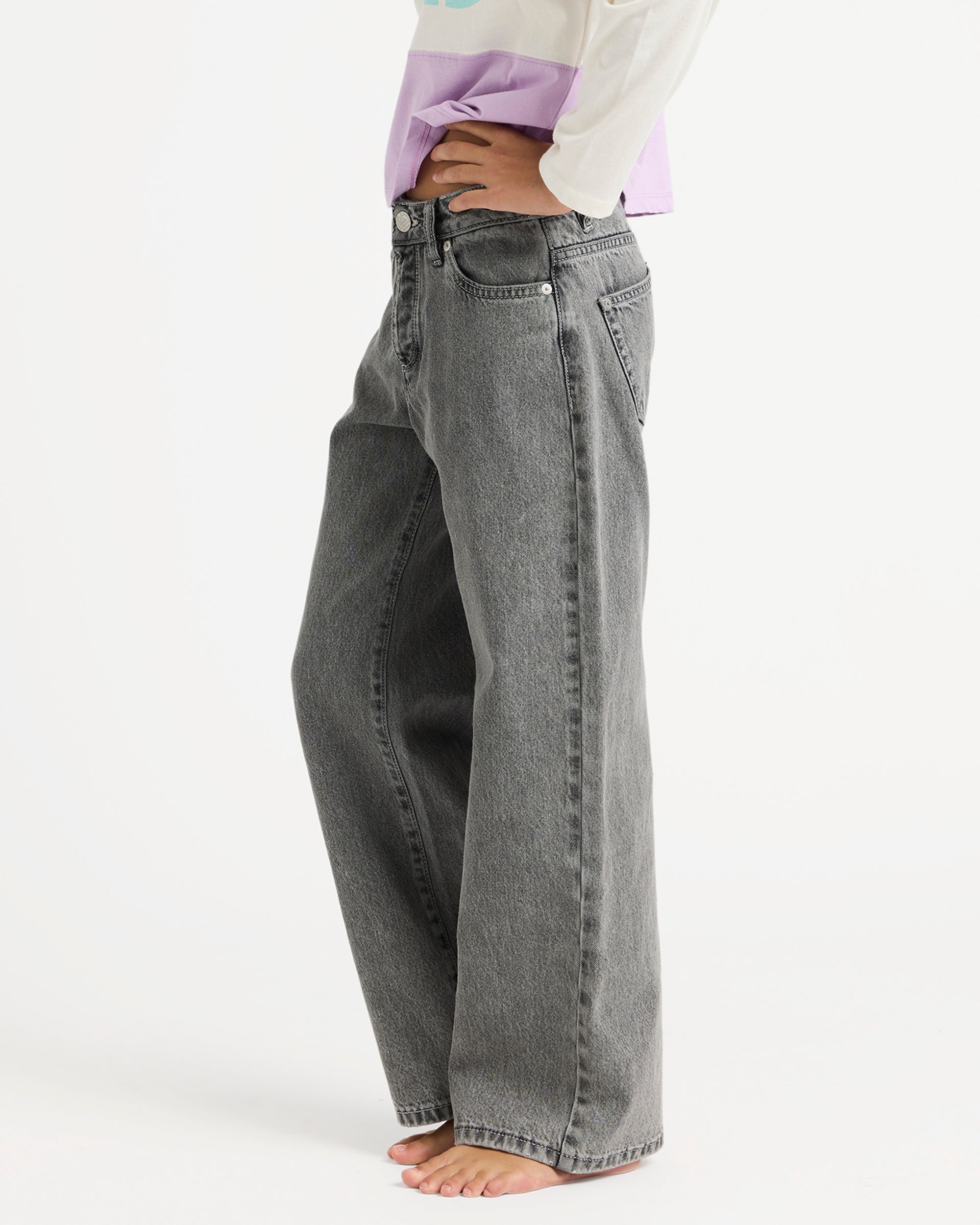 Girls 4-16 Dawn Patrol Mid Lava Denim Jeans