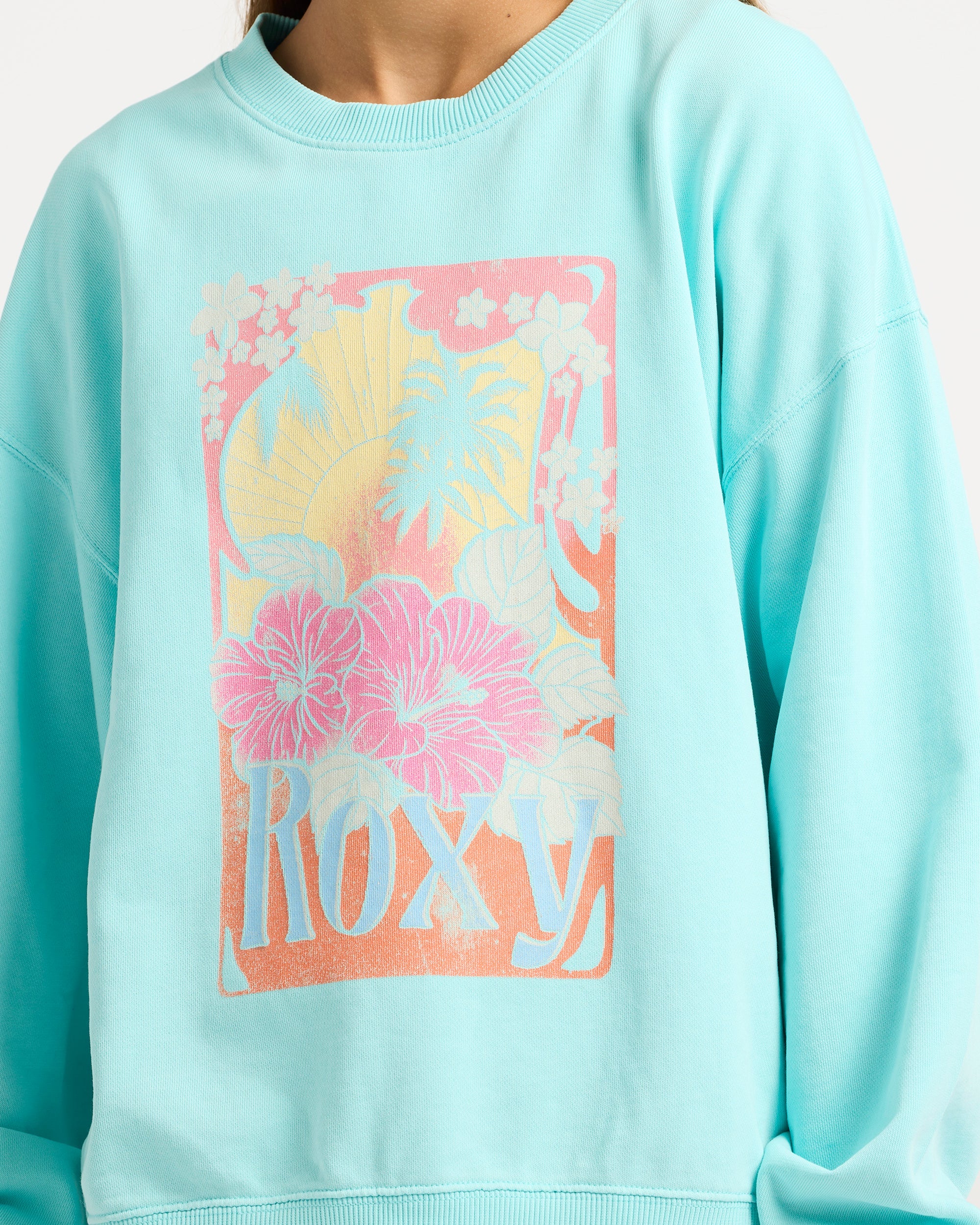 Girls 4-16 Lineup Crew Neck