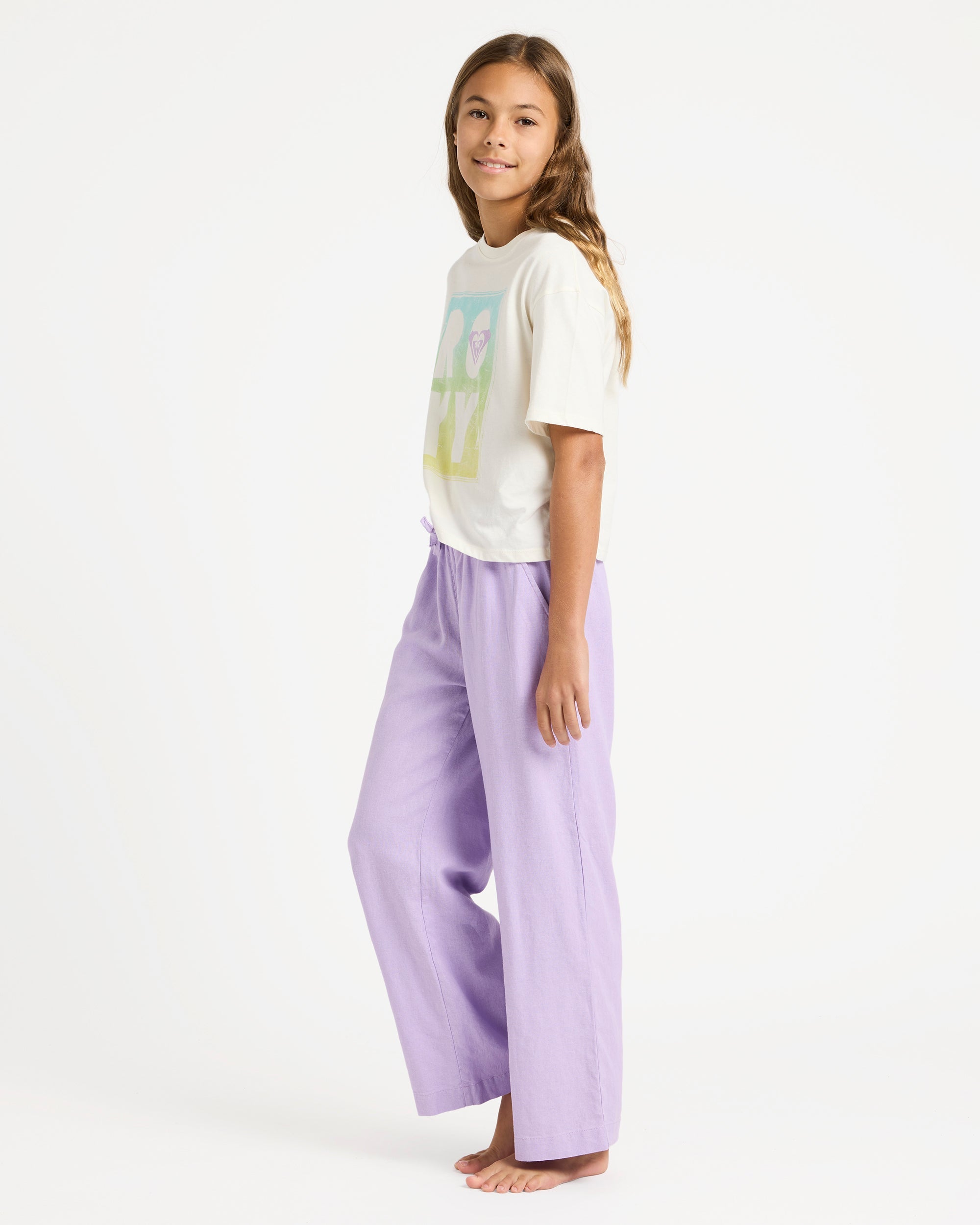 Girls 4-16 Lekeito Break Linen Pants