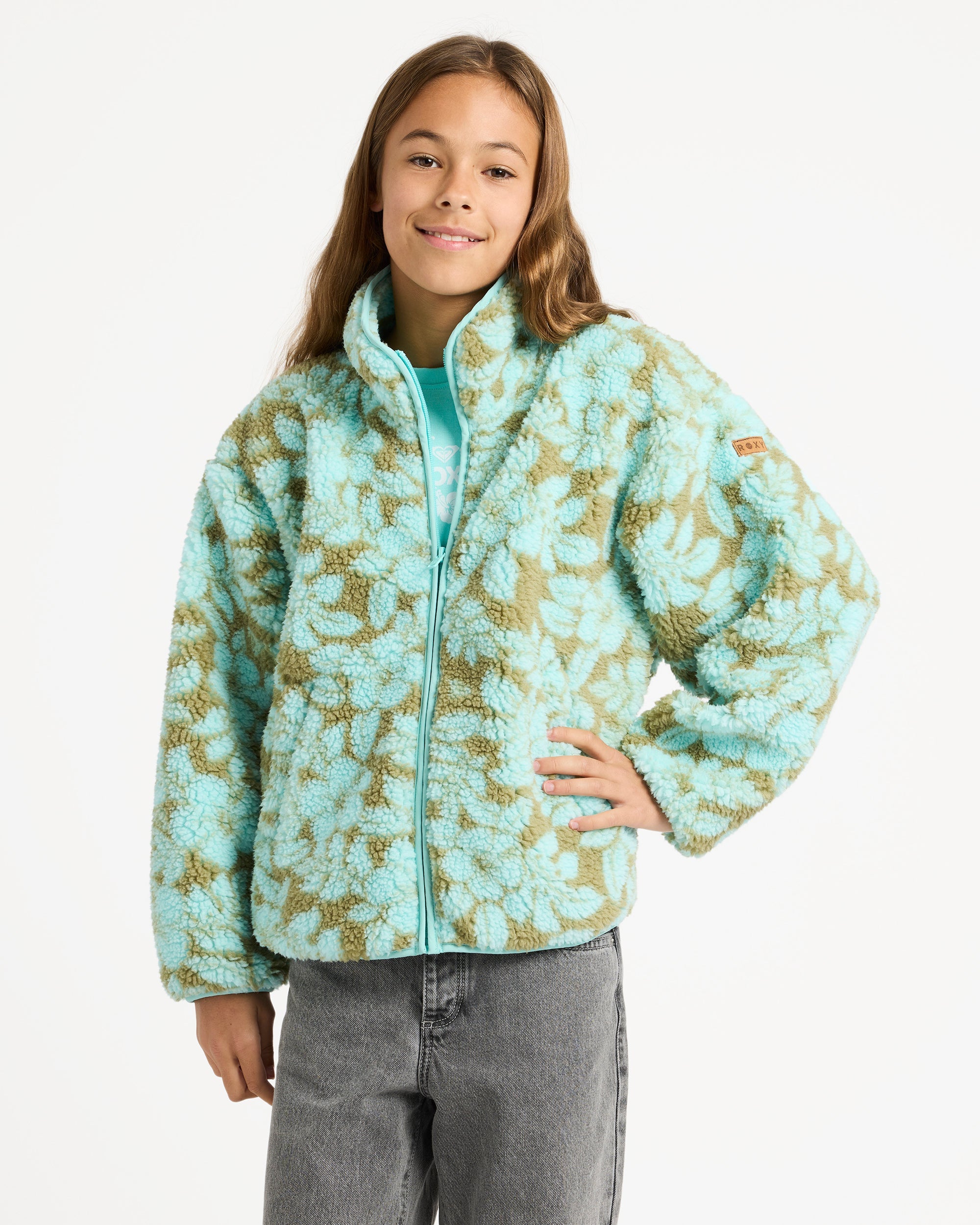 Girls 4-16 Like Electricity Fleece Jacket – Roxy