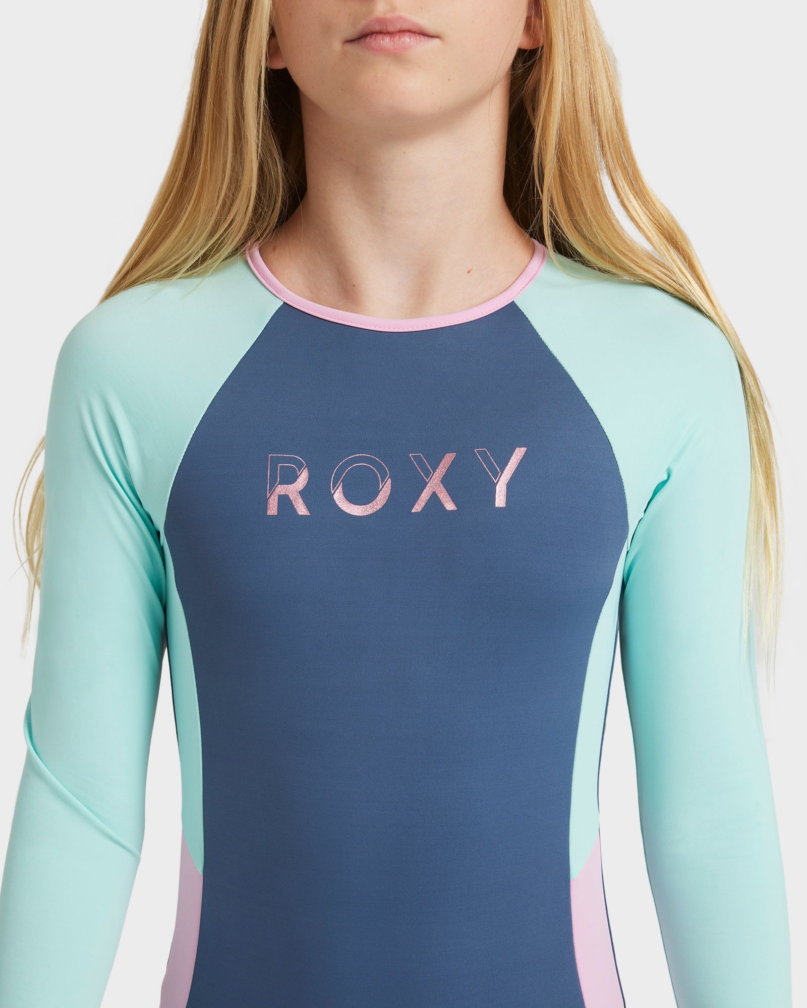 Girls 8-16 Colorblock One Piece Rash Vest