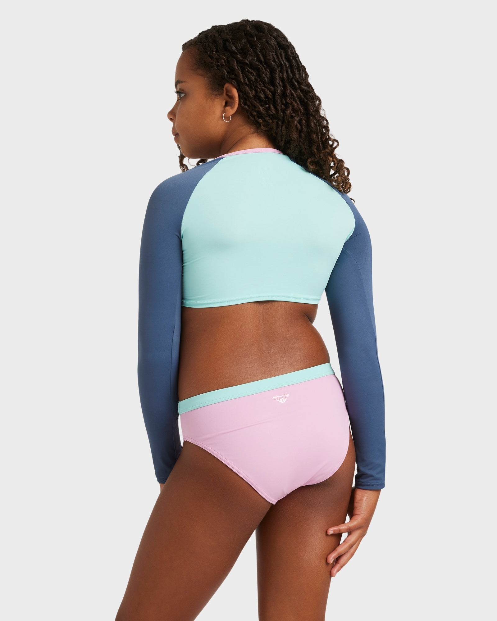 Girls 8-16 Colorblock Two Piece Rash Vest