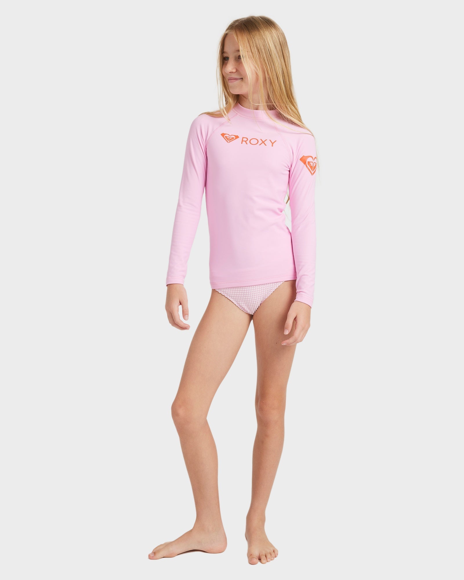 Girls 8-16 Heater Long Sleeve Rash Vest