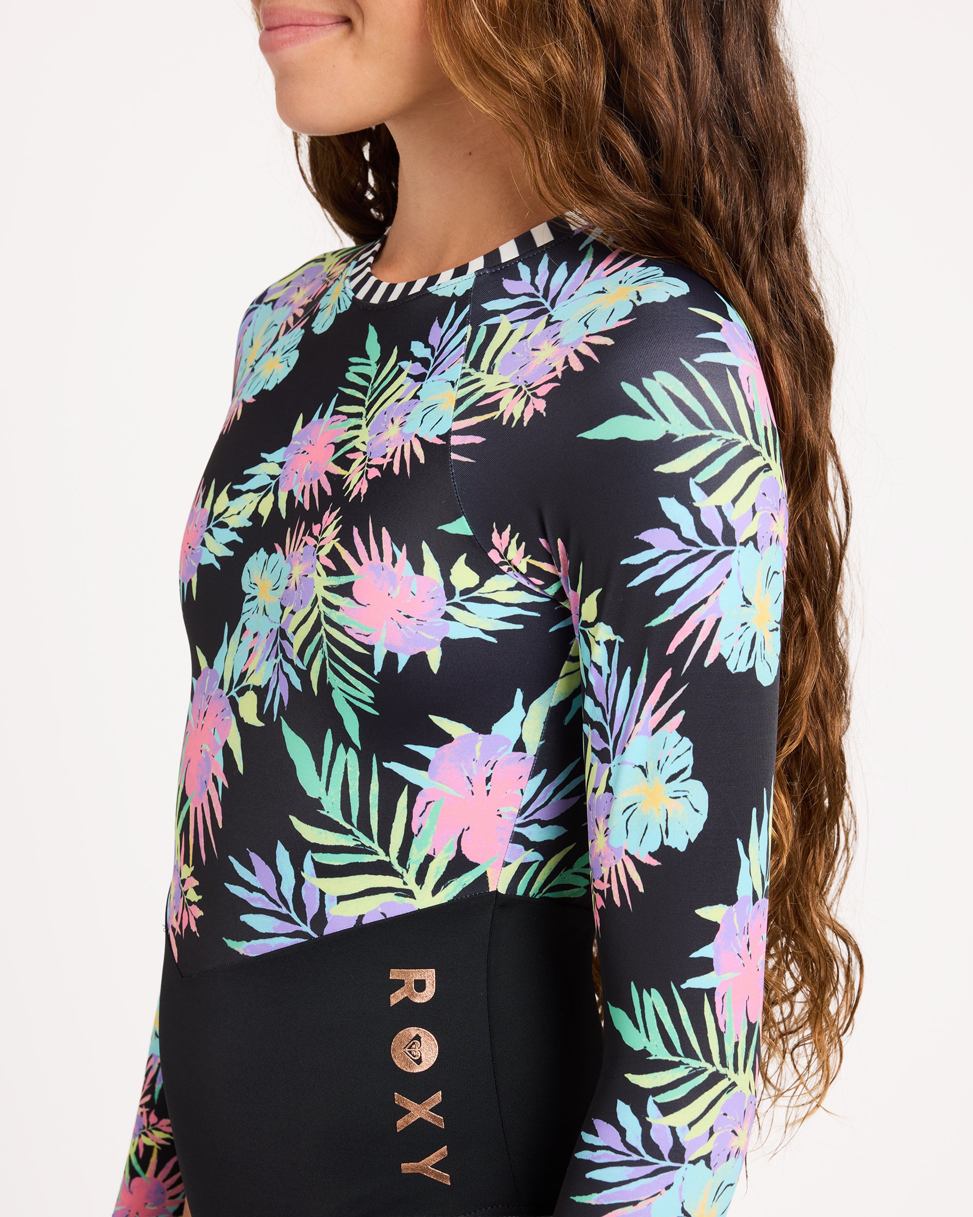 Girls 6-16 Roxy Active RG Onesie Rash Vest