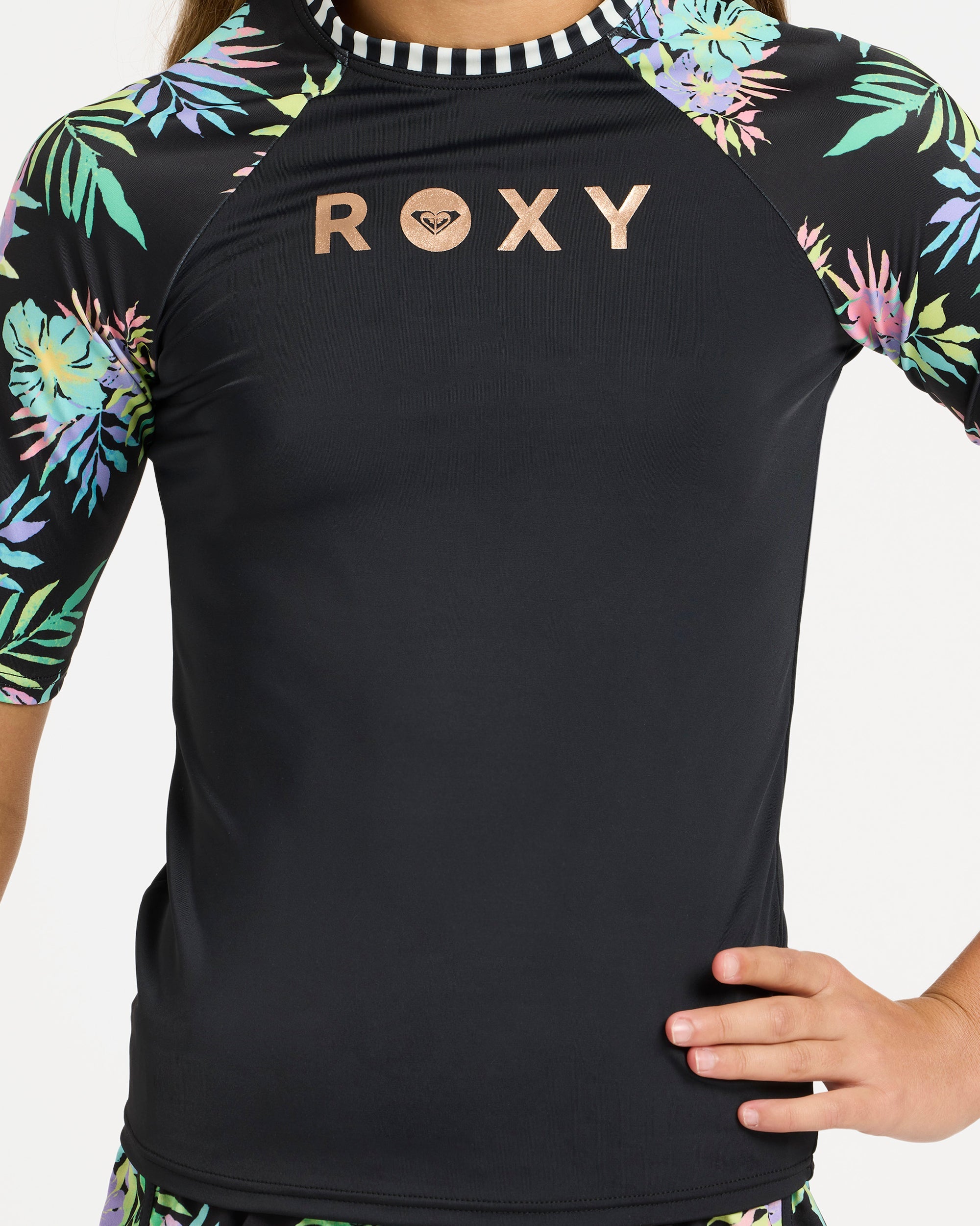 Girls 6-16 Roxy Active RG Lycra Rash Vest