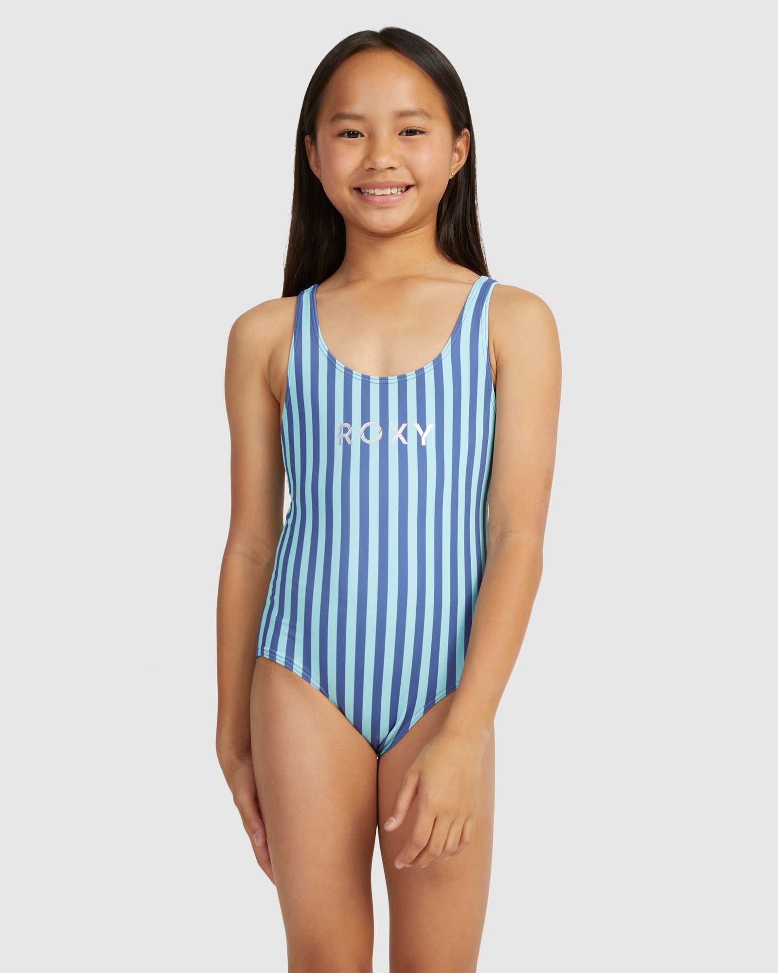 Girls 6-16 Serenity Stripe One Piece One Piece Swim