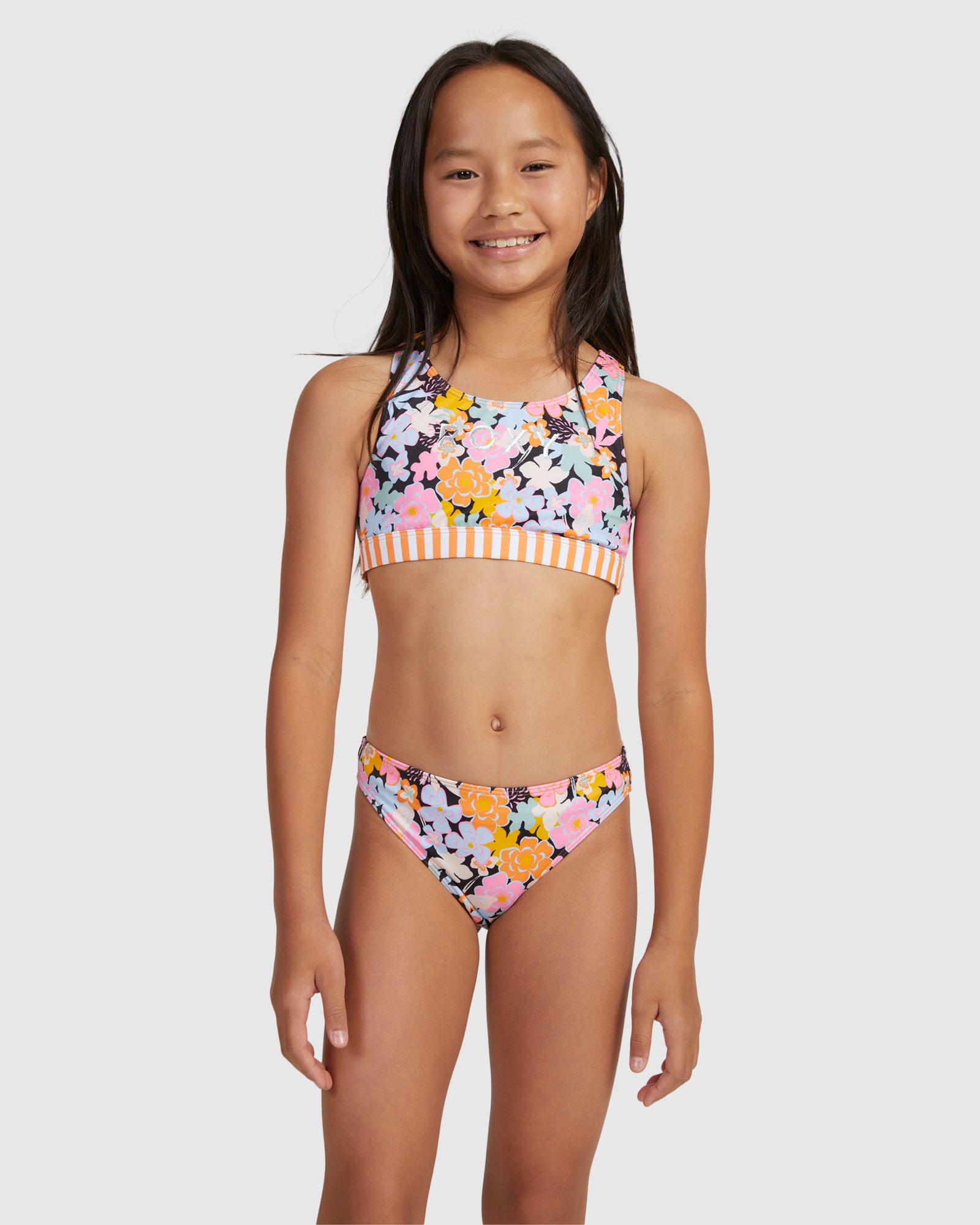 Girls 6-16 Above The Limits Crop Top Set Bikini
