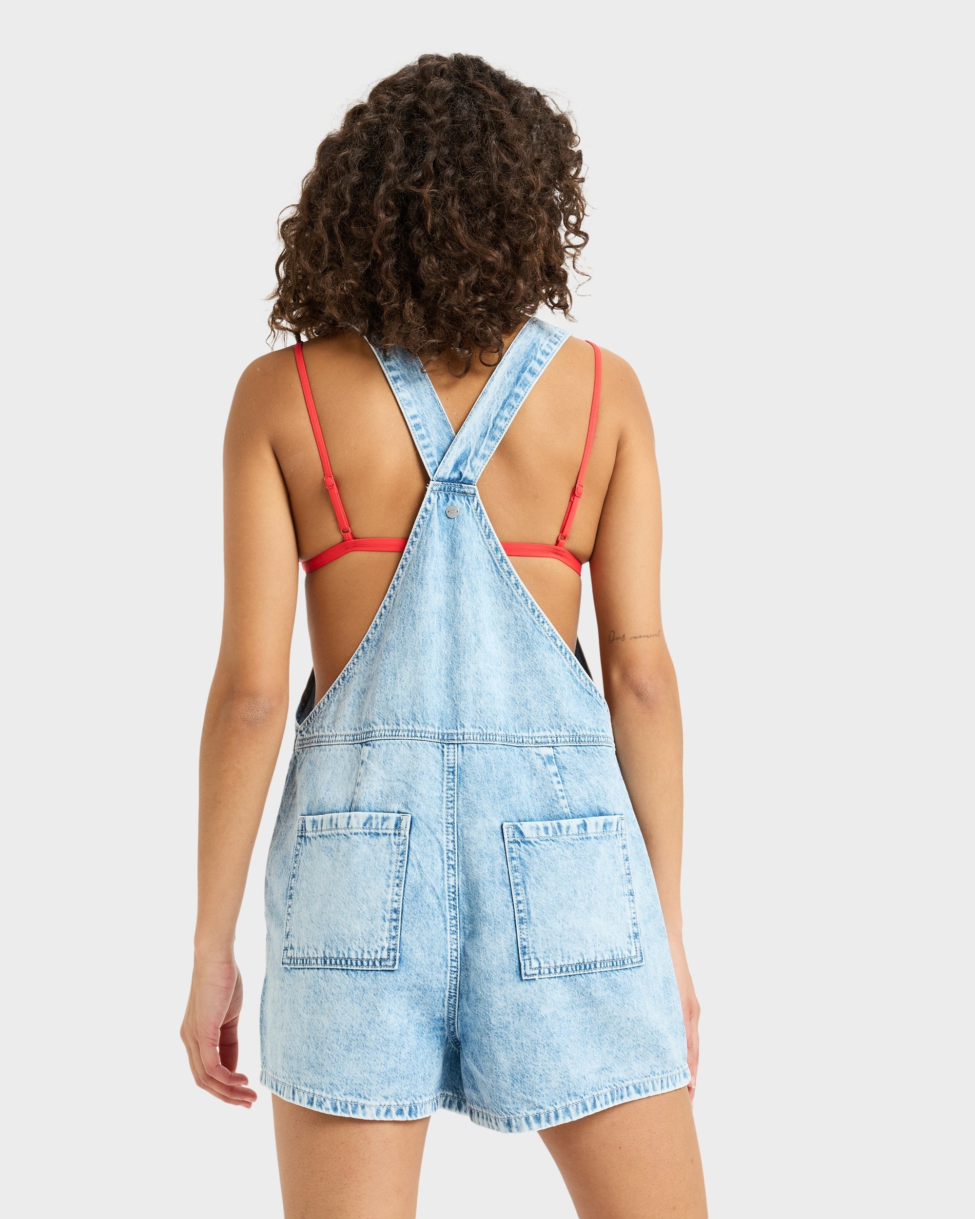 Womens Crystal Coast Denim Overalls