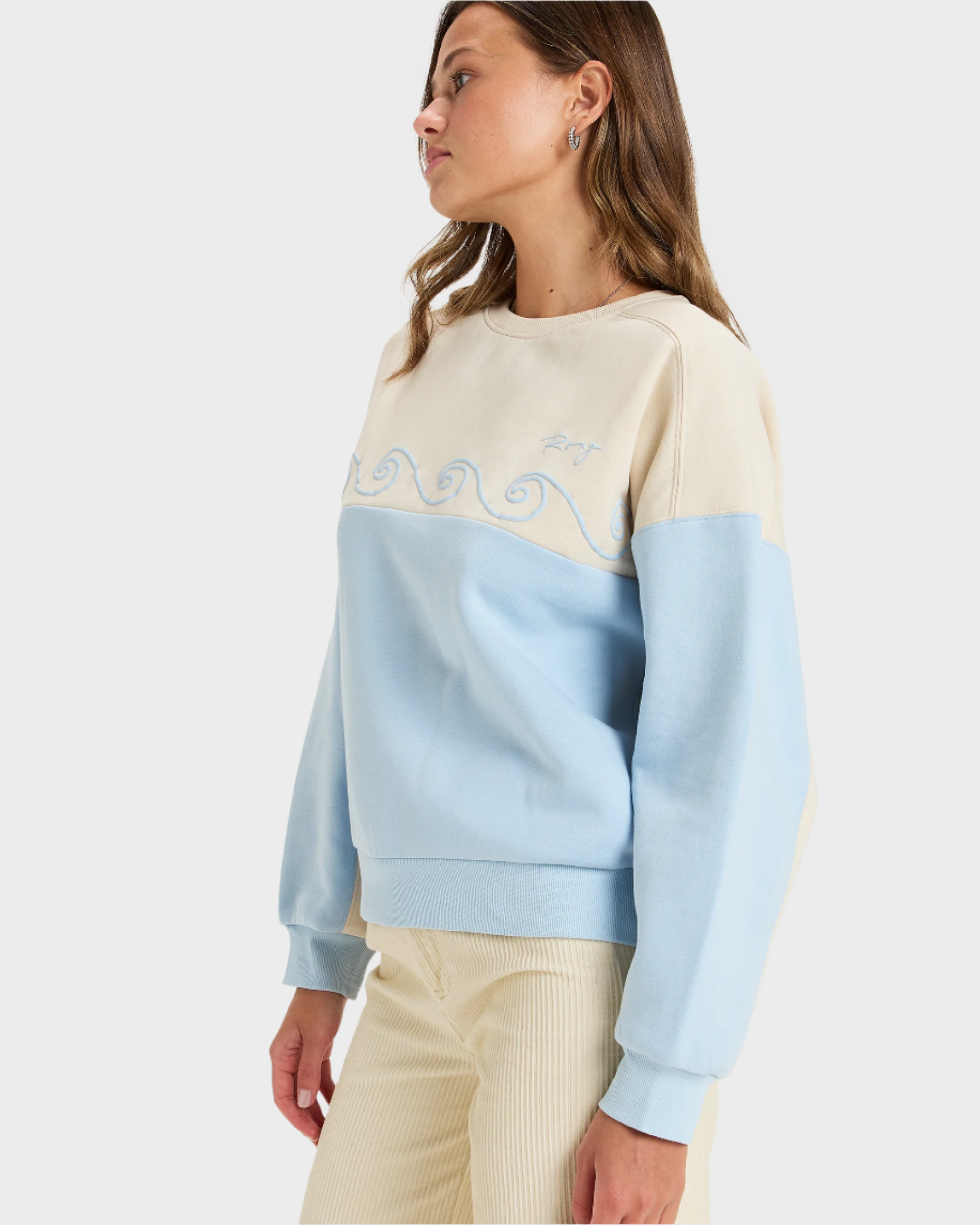 Womens Waves Of Nature Crew Neck