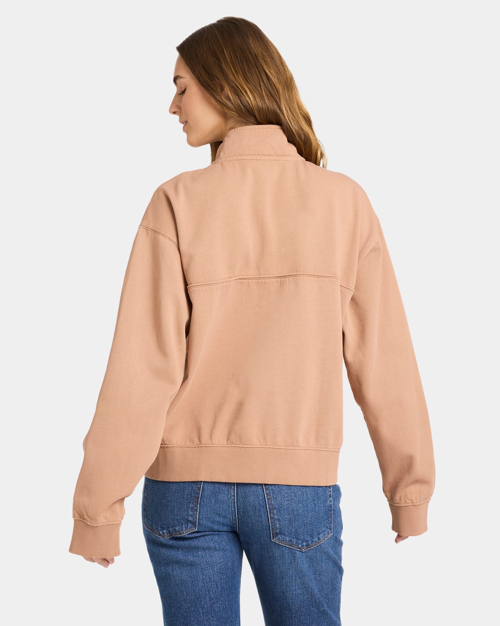 Womens Our Town Half Zip Fleece Top