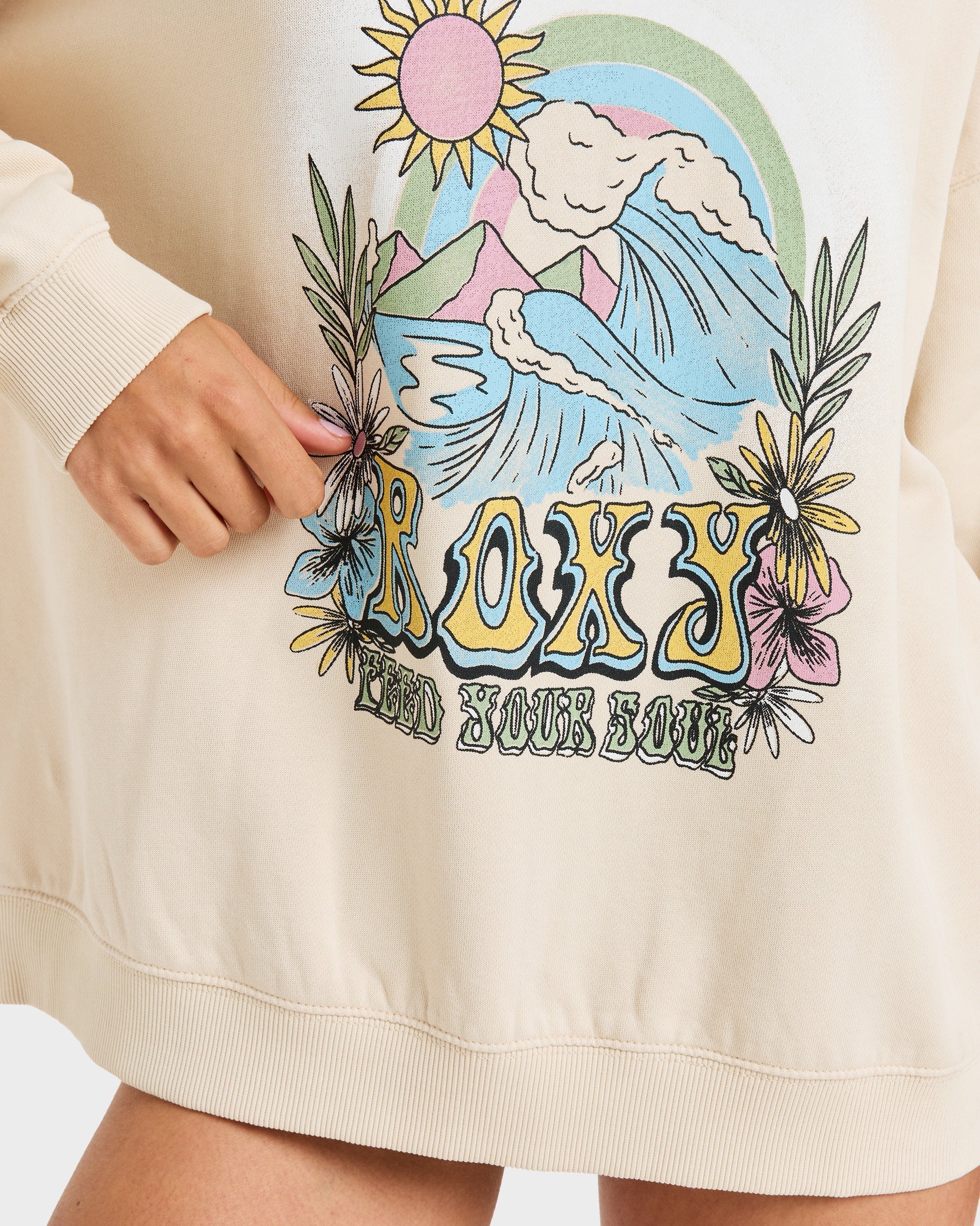 Womens Lineup Oversized Crew Neck