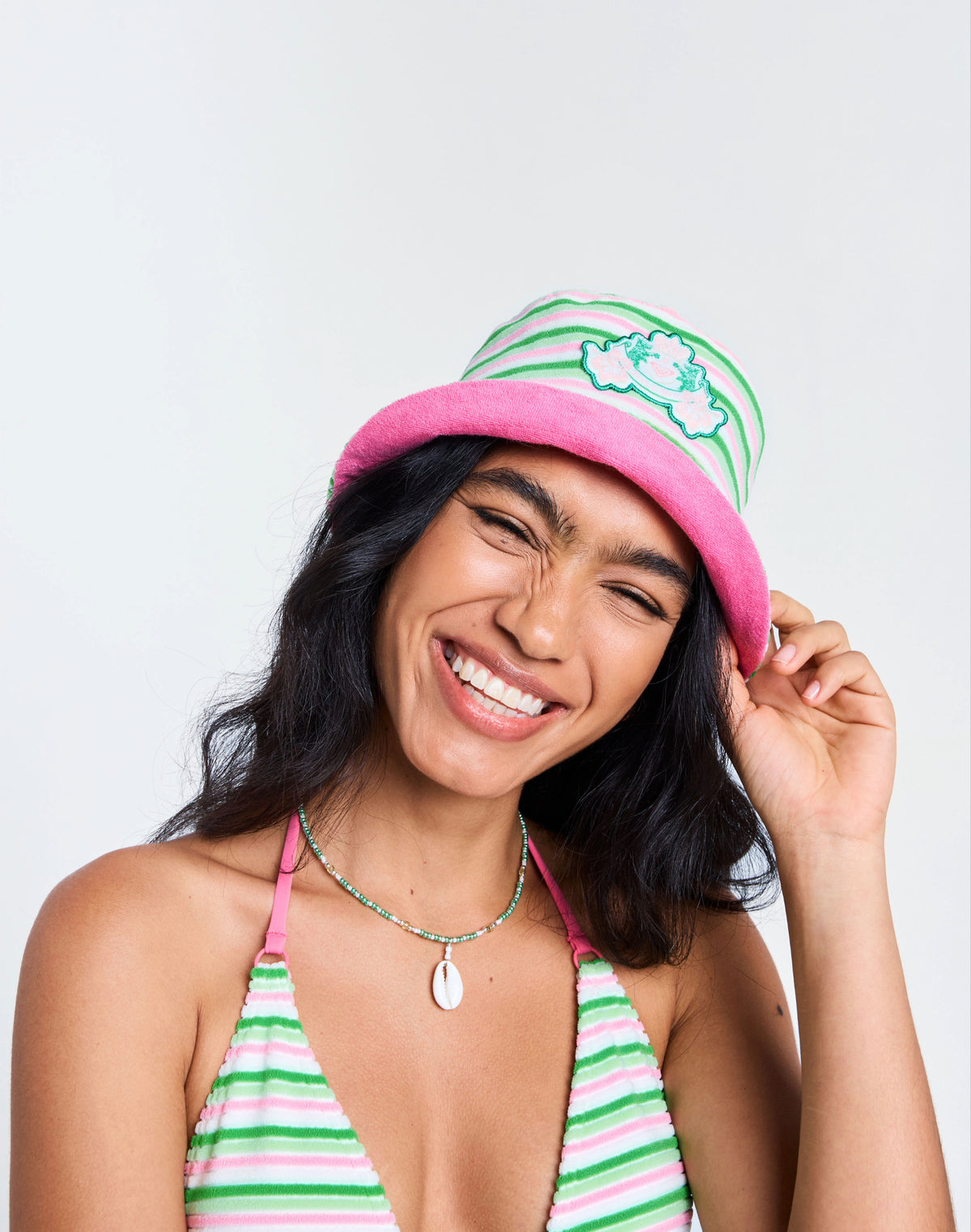 Roxy X Juicy Couture Reversible Terry Cloth Bucket Hat