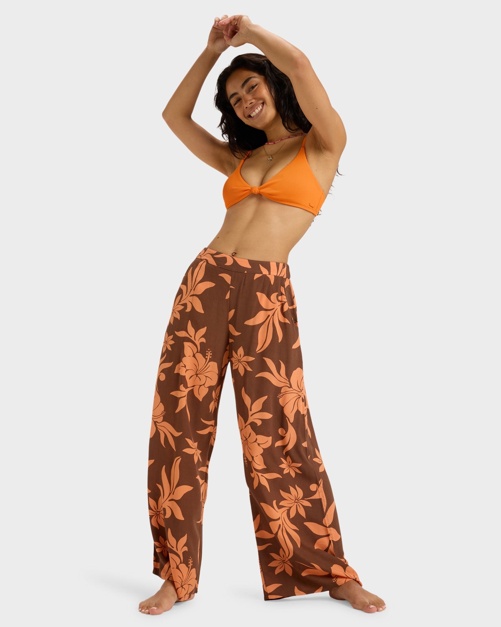 Womens Midnight Avenue Crepe Beach Pants