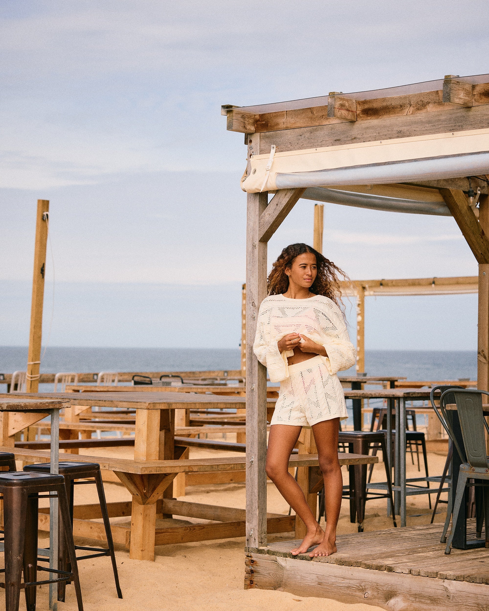 Womens Spicy Vibes Elastic Waist Shorts