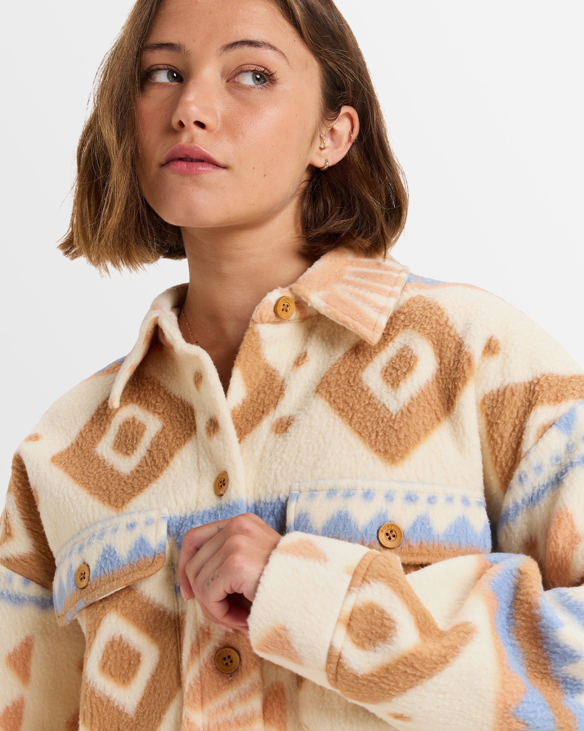 Womens Morning Crush Polar Shacket