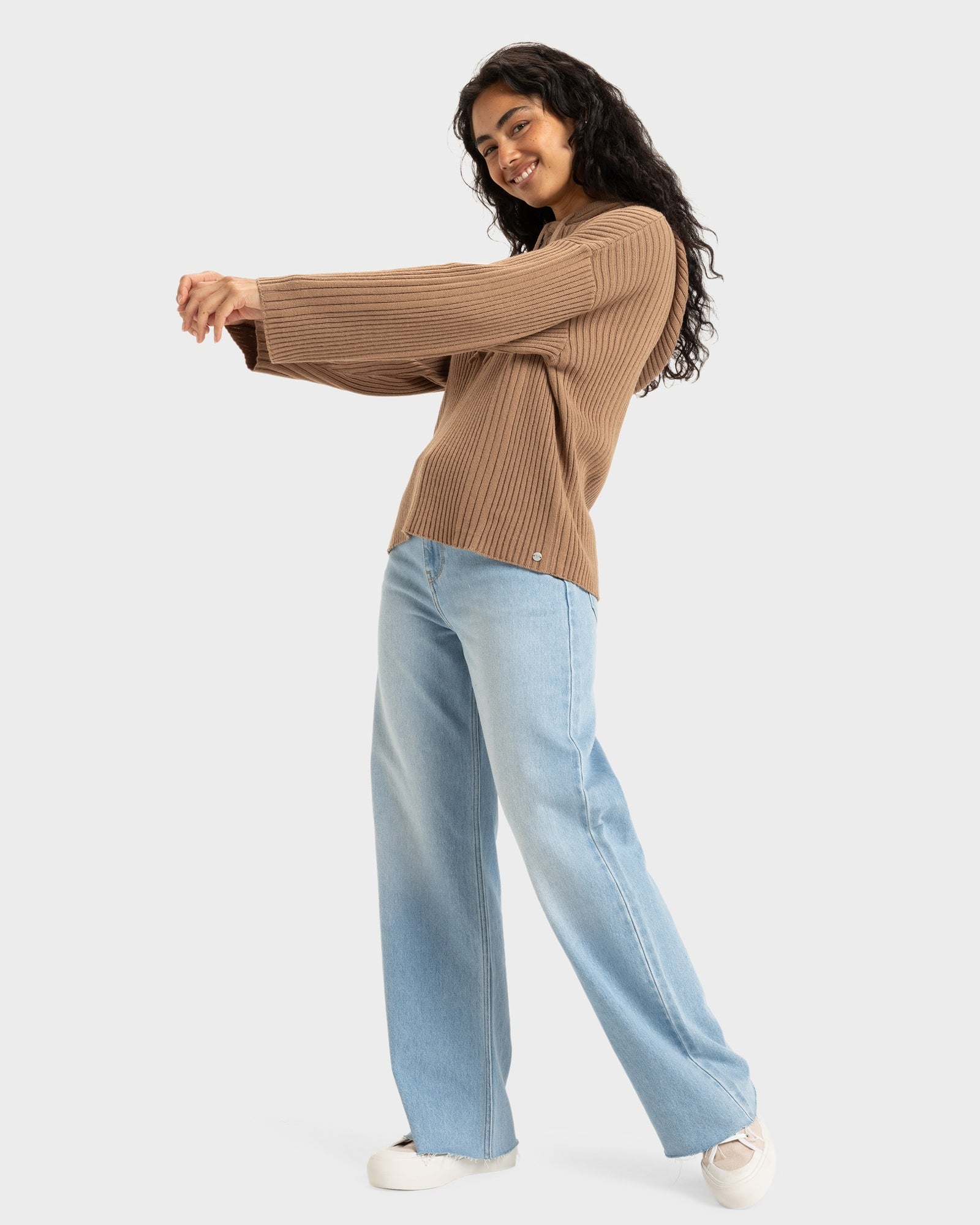 Womens Here We Glow Knitted Jumper