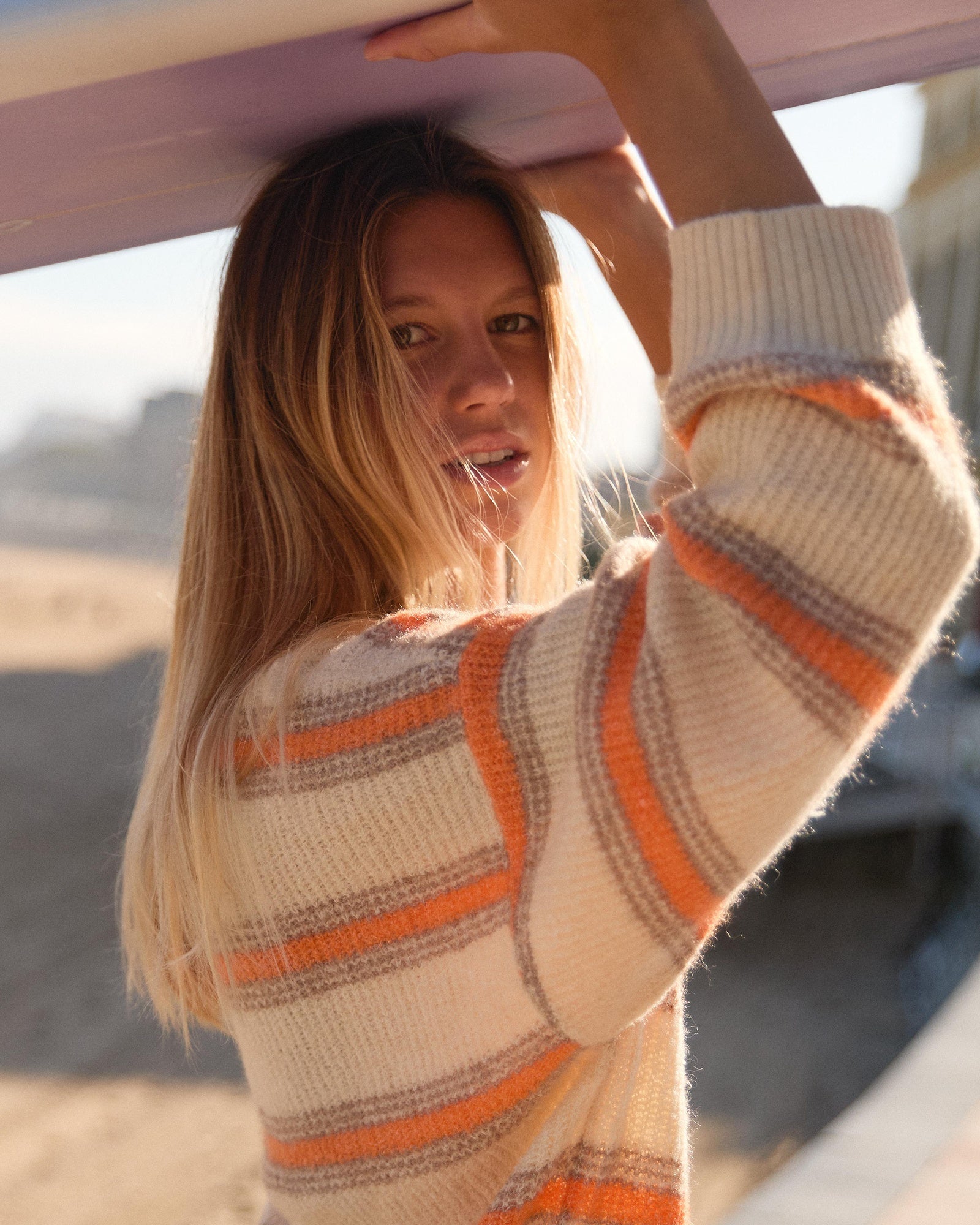 Womens Little Dume Stripe Knitted Jumper