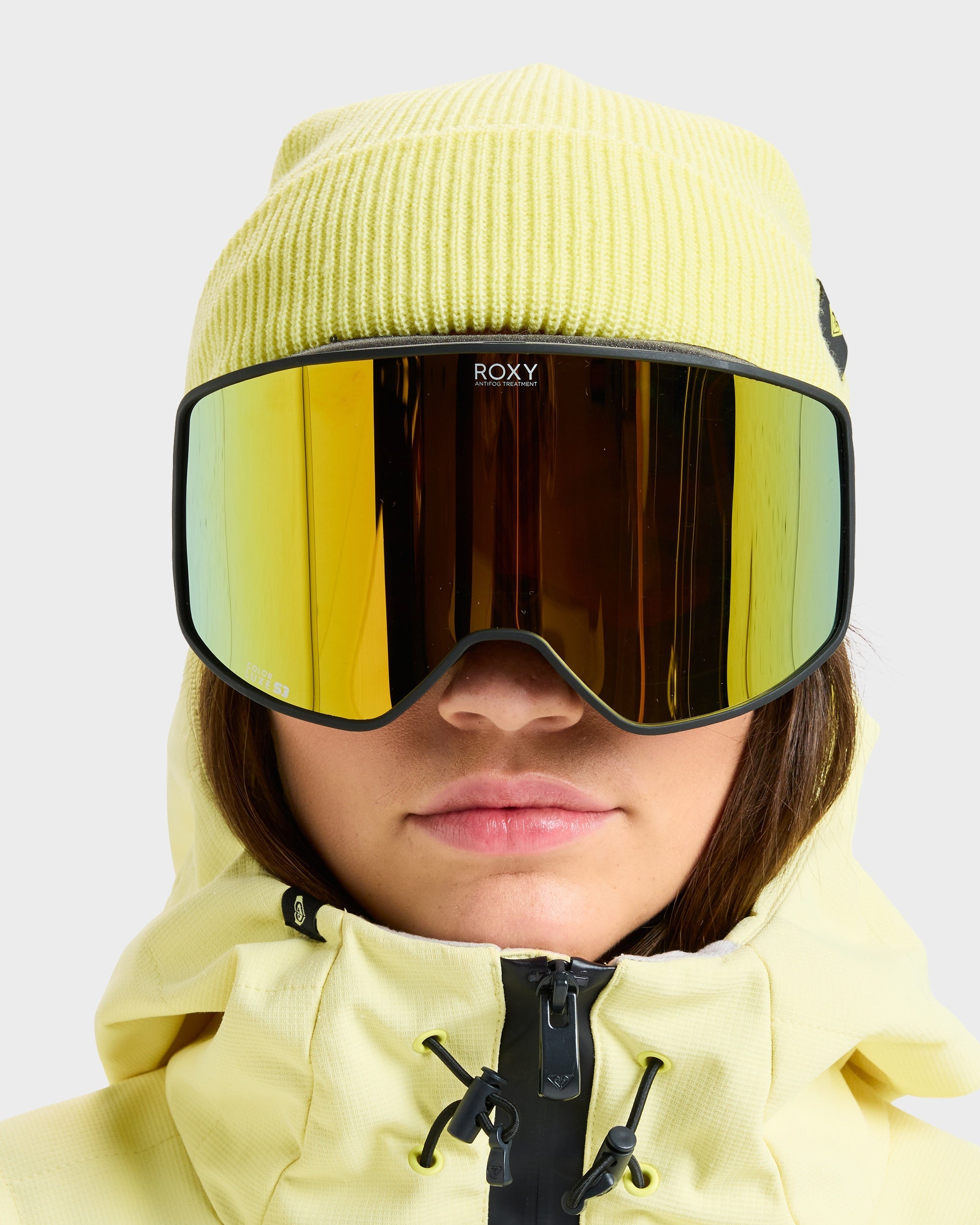 Womens Storm Snowboard Goggles – Black/clux Ml Pink Gold S3 – Roxy
