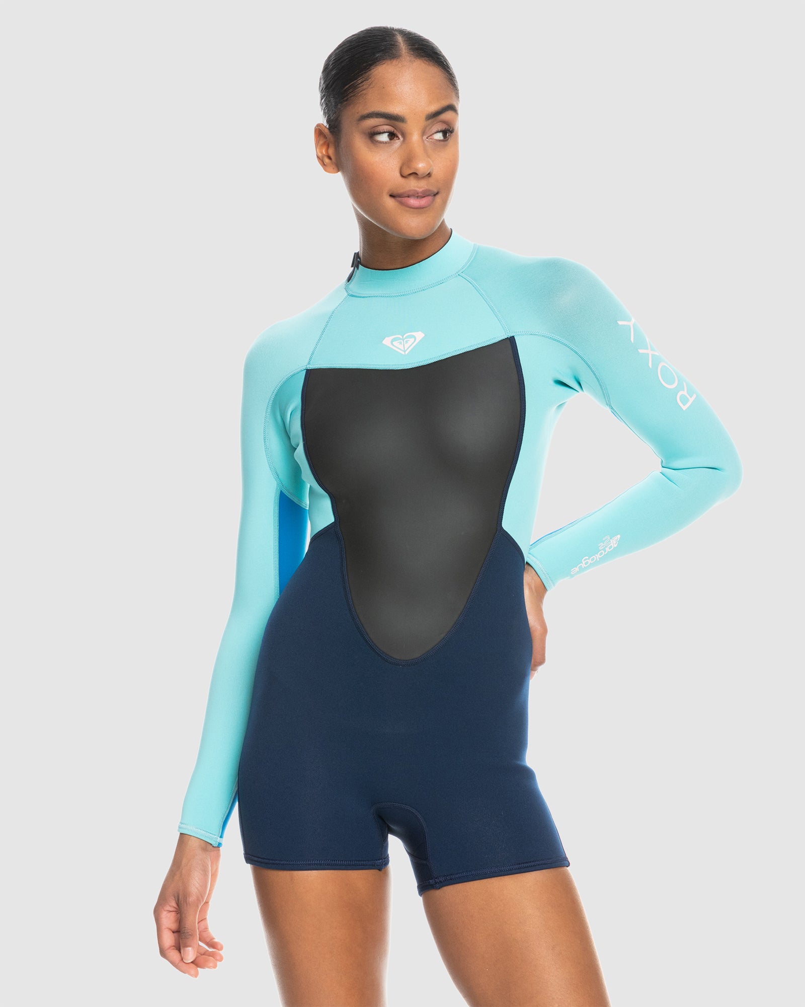 Womens 2/2mm Prologue Long Sleeve Back Zip Springsuit – Roxy