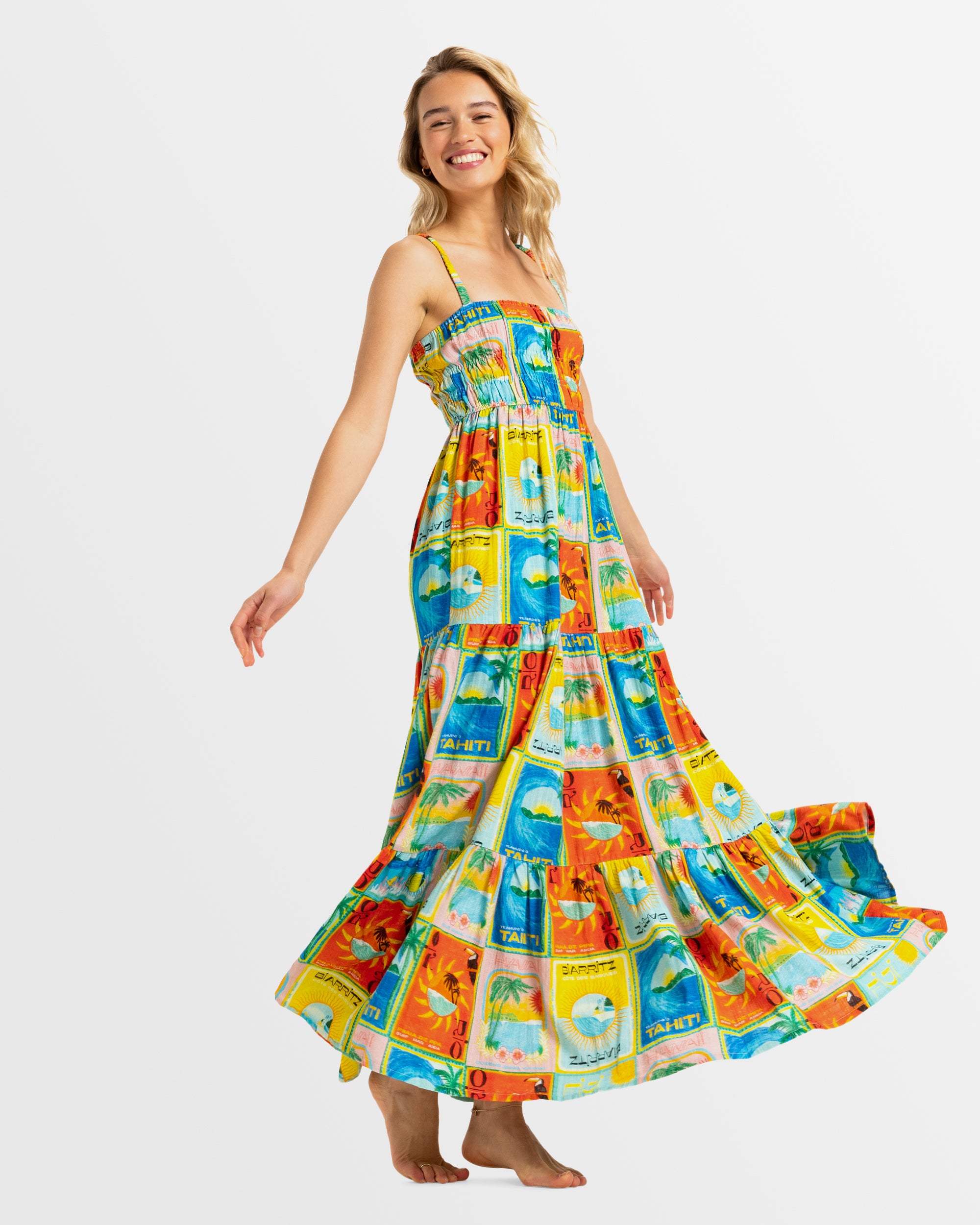 Womens Atlas Sunshine Coastline Maxi Dress