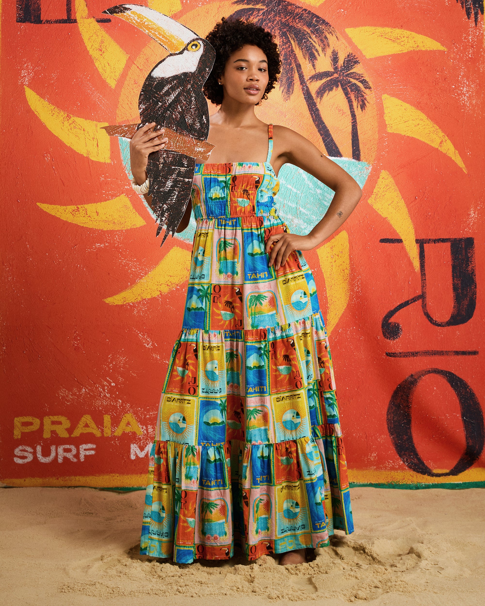 Womens Atlas Sunshine Coastline Maxi Dress – Roxy