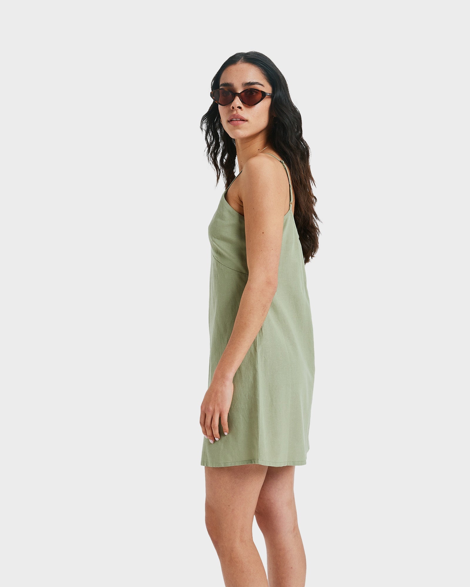 Womens Santorini Slip Mini Dress