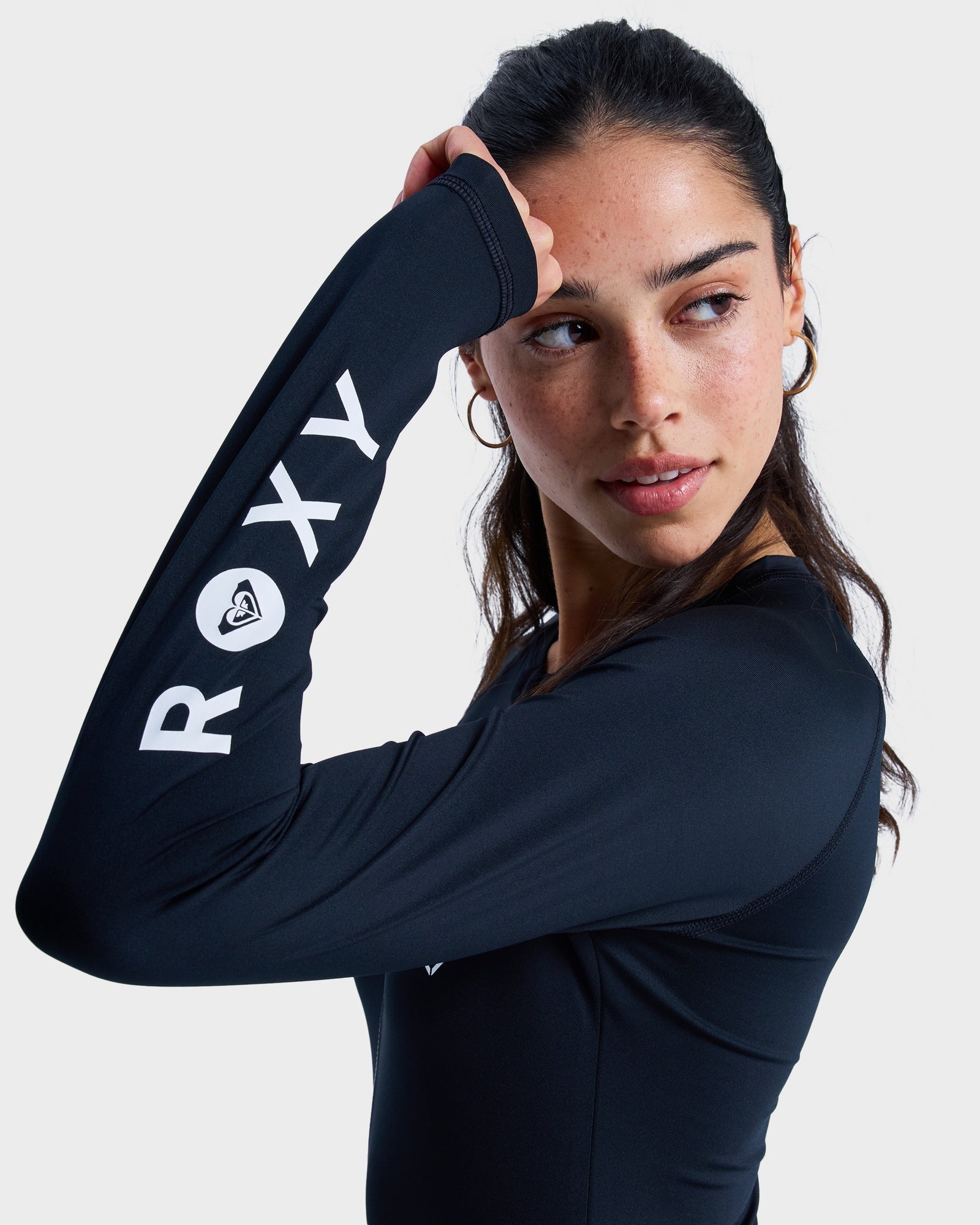 Womens Essentials Long Sleeve One Piece Rash Vest