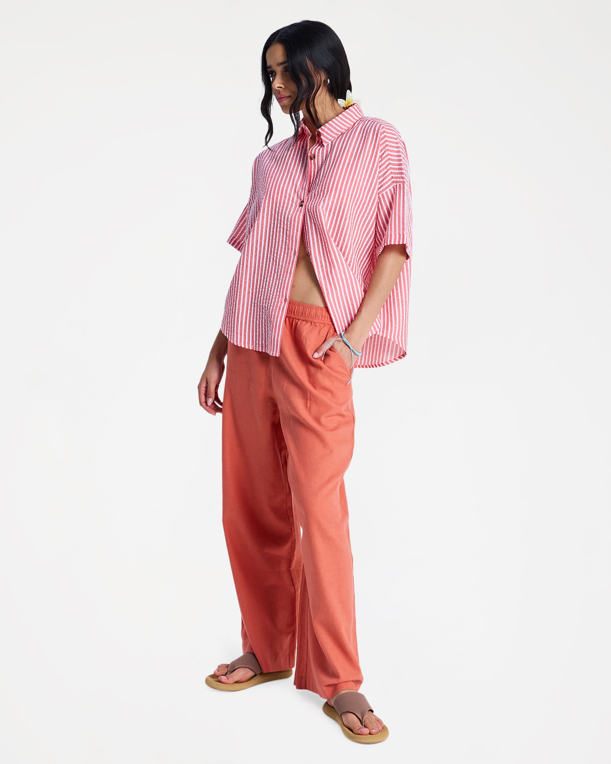 Womens Beachy Short Sleeve Shirt