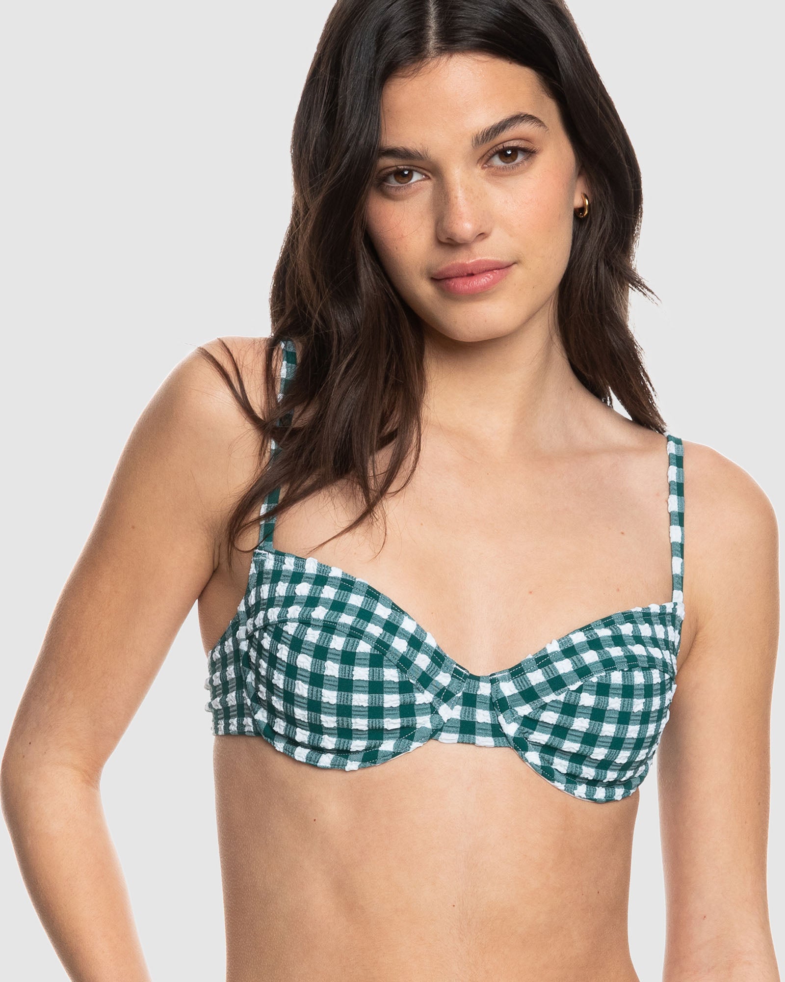 Womens The Plaid Pulse Uw Bra Bikini Top