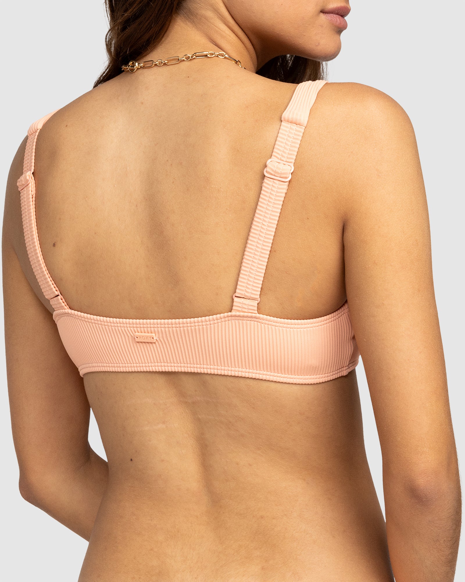 Womens Rib Roxy Love The Glassy Bralette Bikini Top