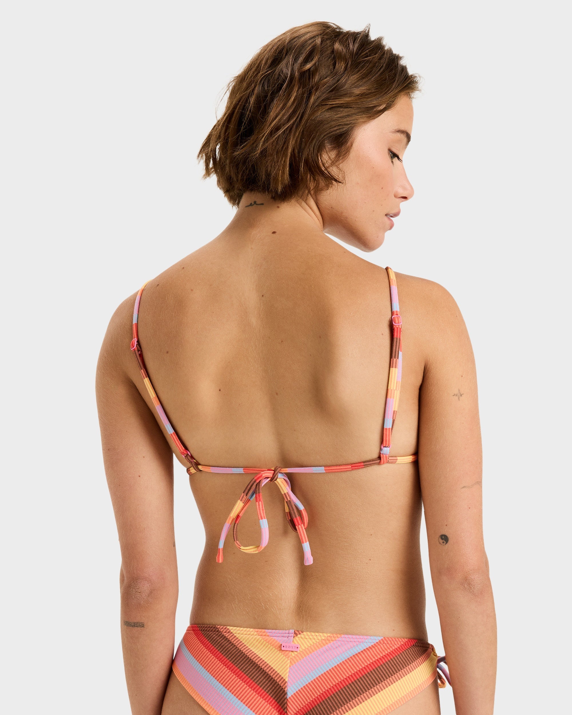 Womens Stripe Bikini Top