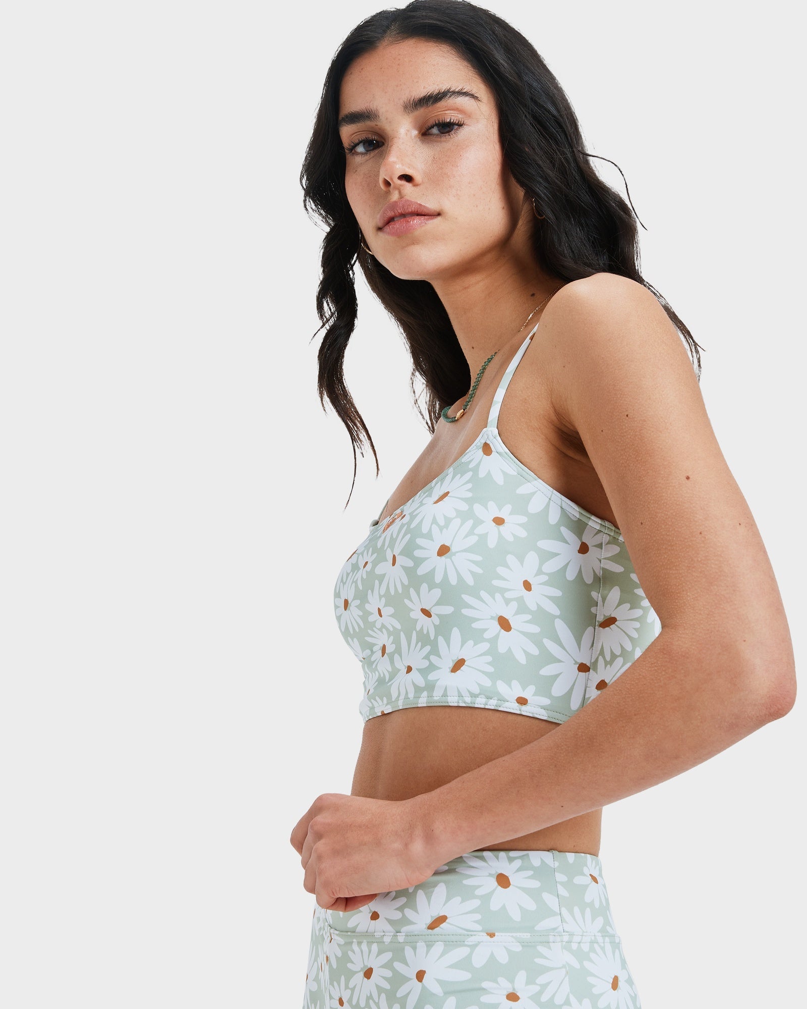 Womens Dream Floral Tank Bikini Top