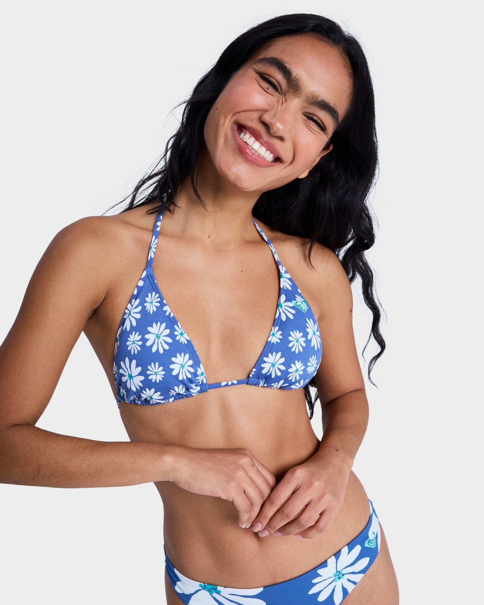 Womens Printed Essentials Tiki Tri Bikini Top